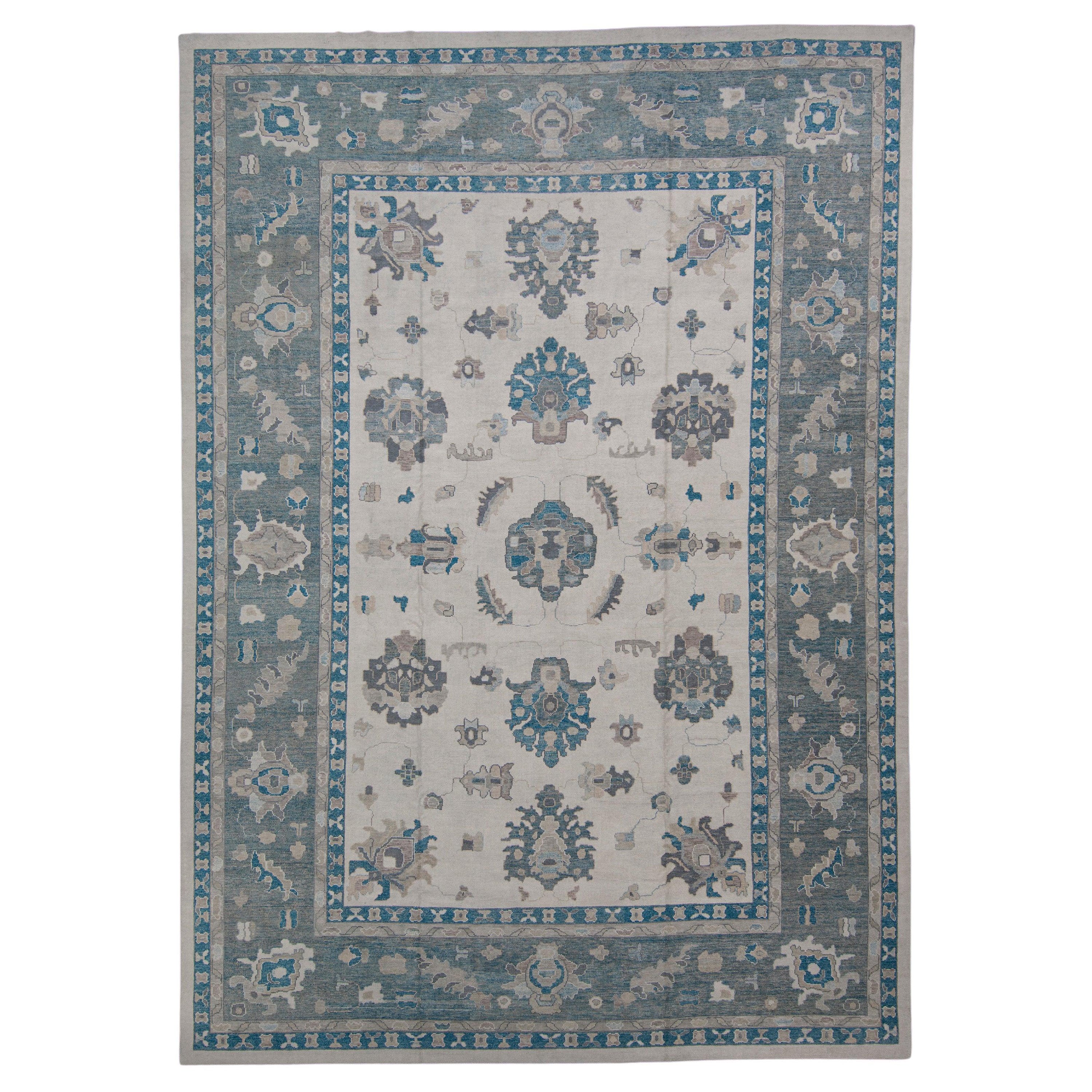 Türkischer Oushak-Teppich 14
2" x 19
11" #8252