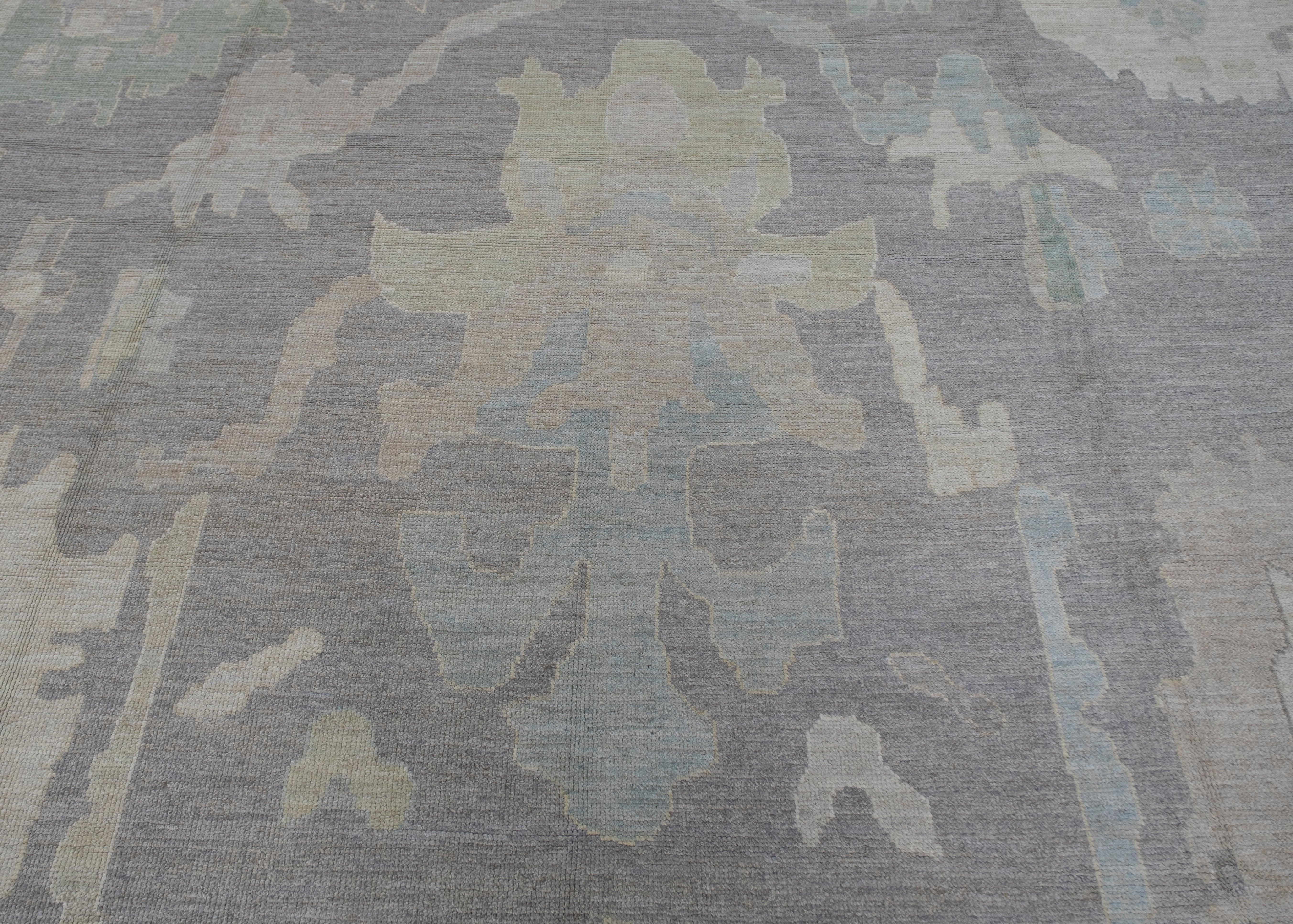 Oushak Rug Oriental Hand Knotted Turkish Oushak 5'2
