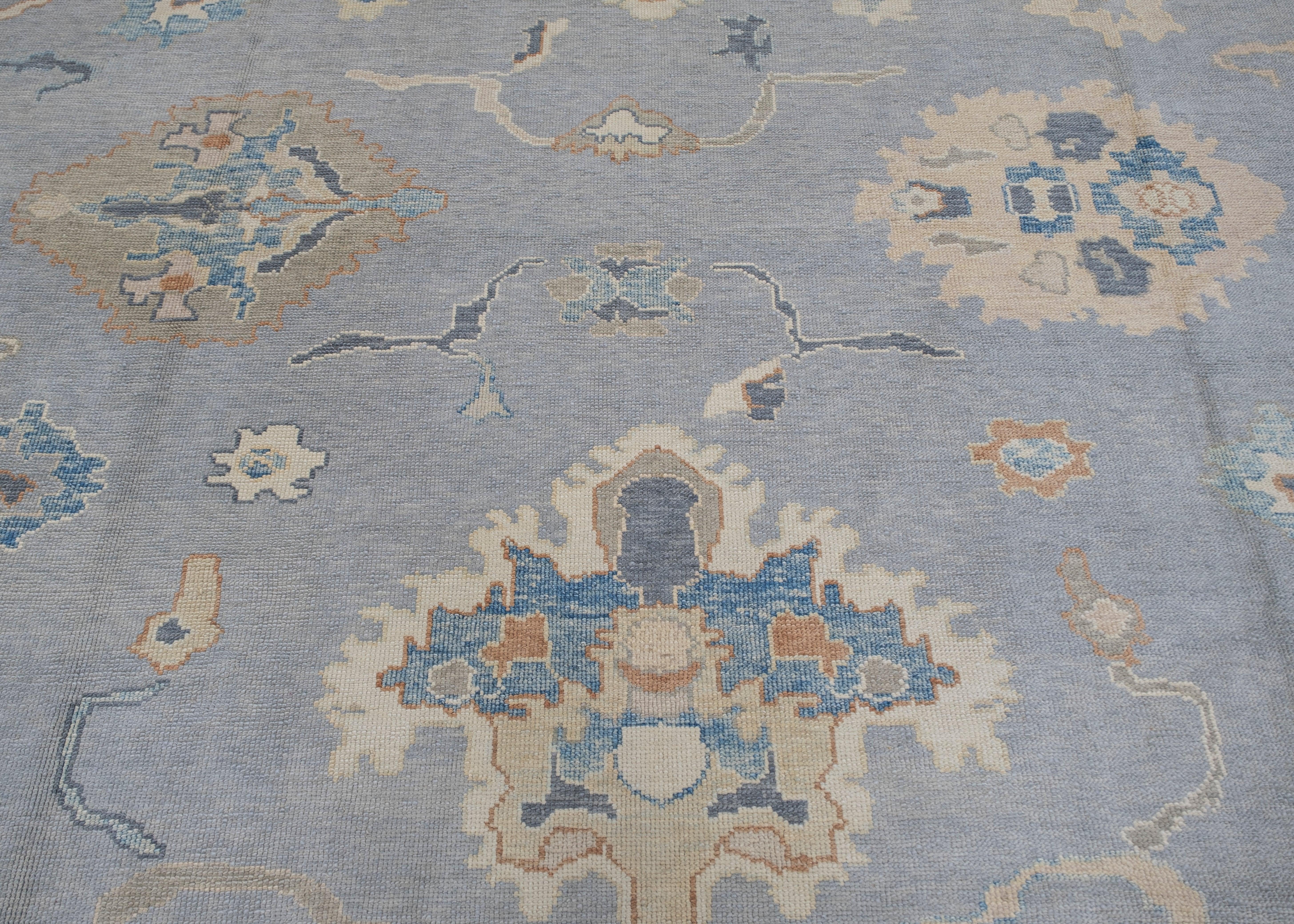 Oushak Rug Oriental Hand Knotted Turkish Oushak 6'7