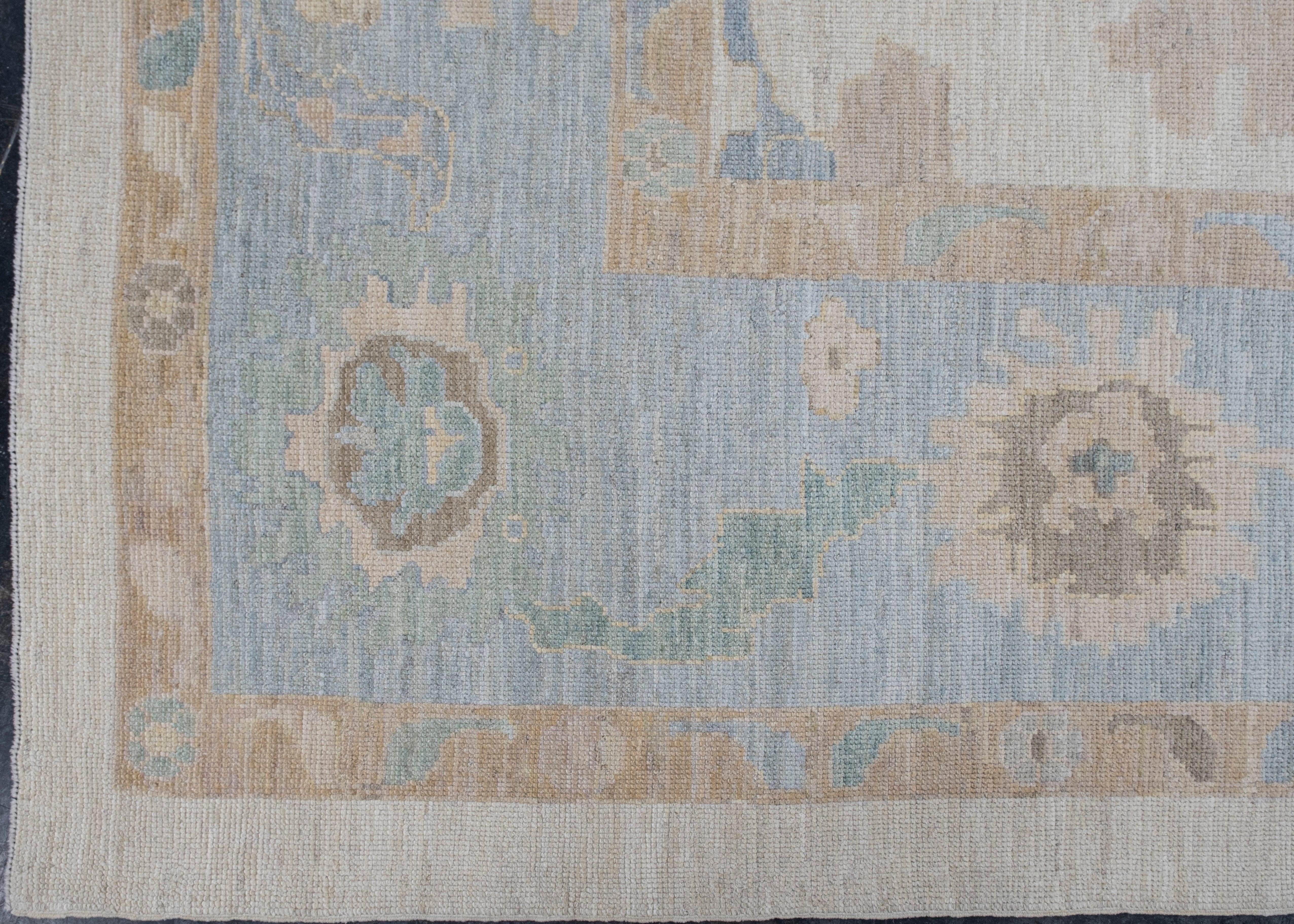 Contemporary Turkish Oushak Rug 14'5