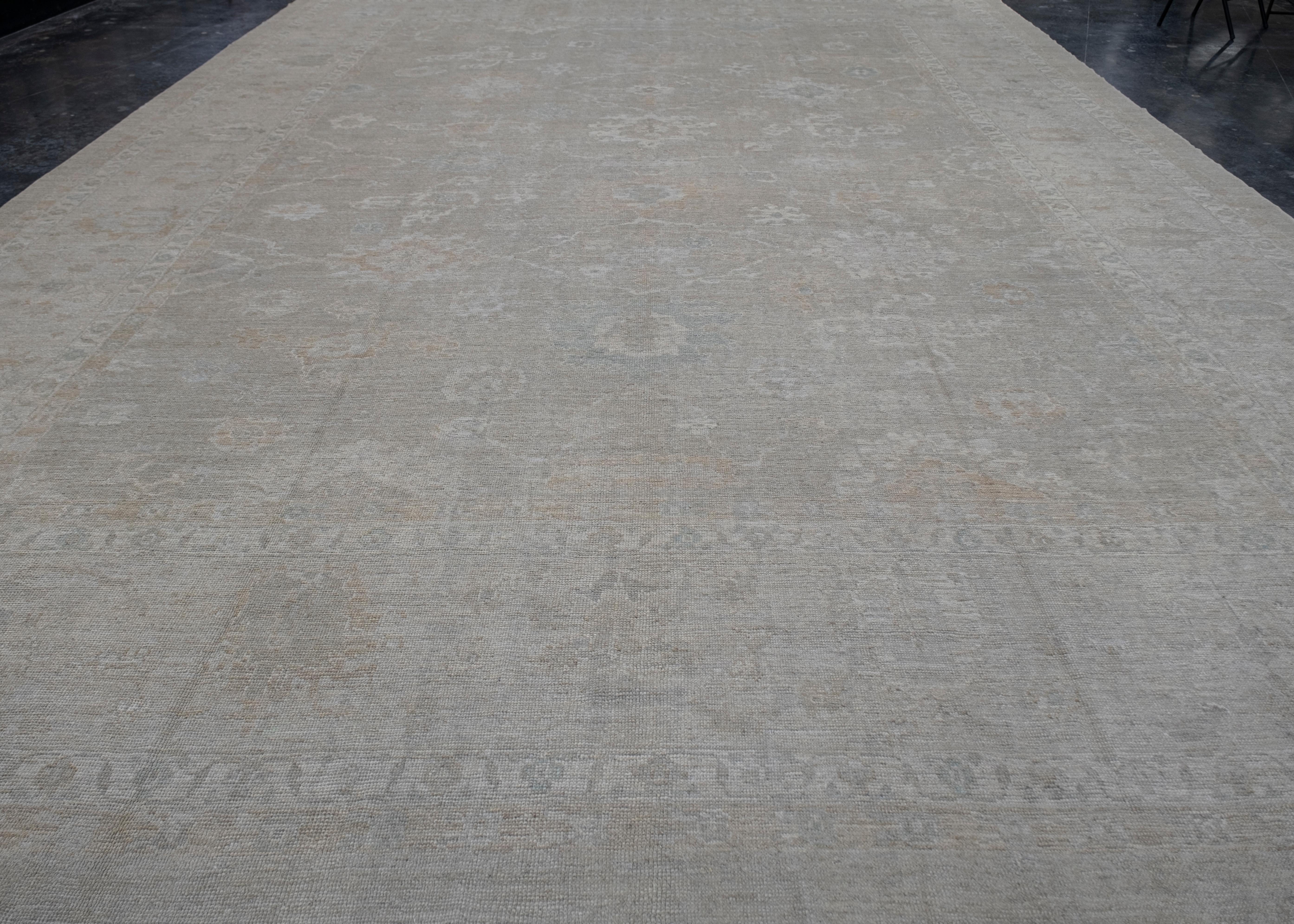 Laine Tapis turc Oushak 15' x 20'11