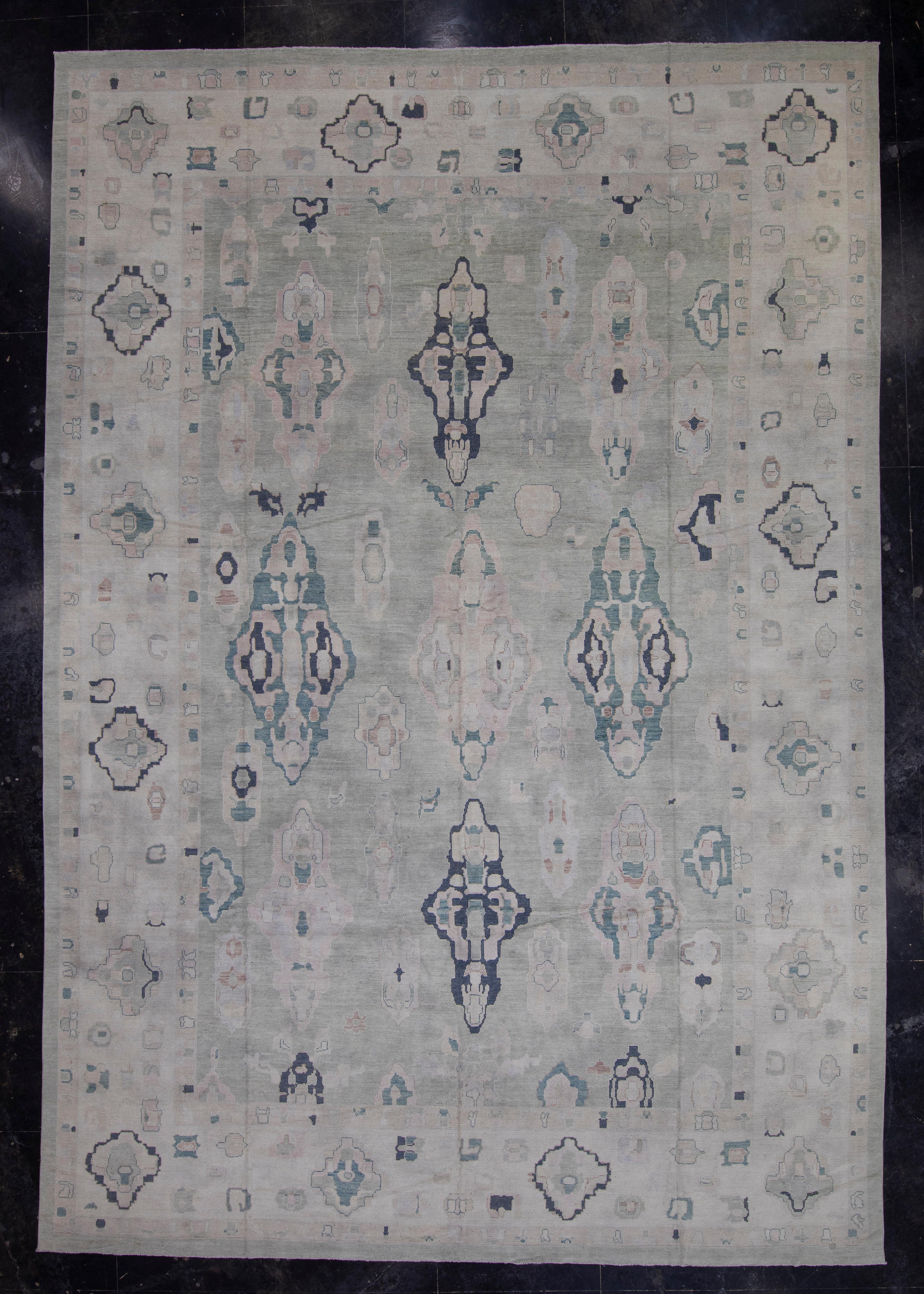 Türkischer Oushak-Teppich 15'7