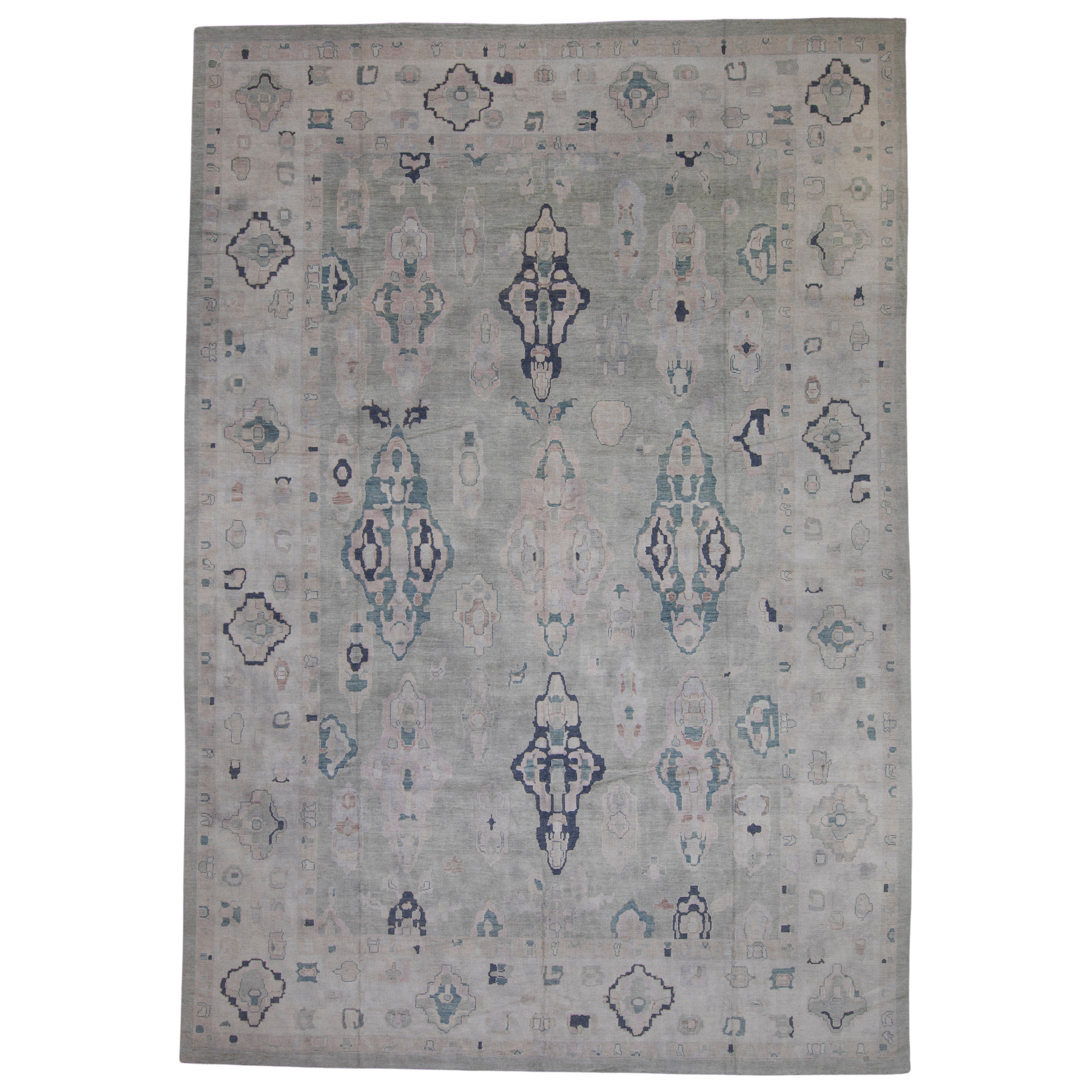 Tappeto Oushak turco 15
7" x 22
6" #16985