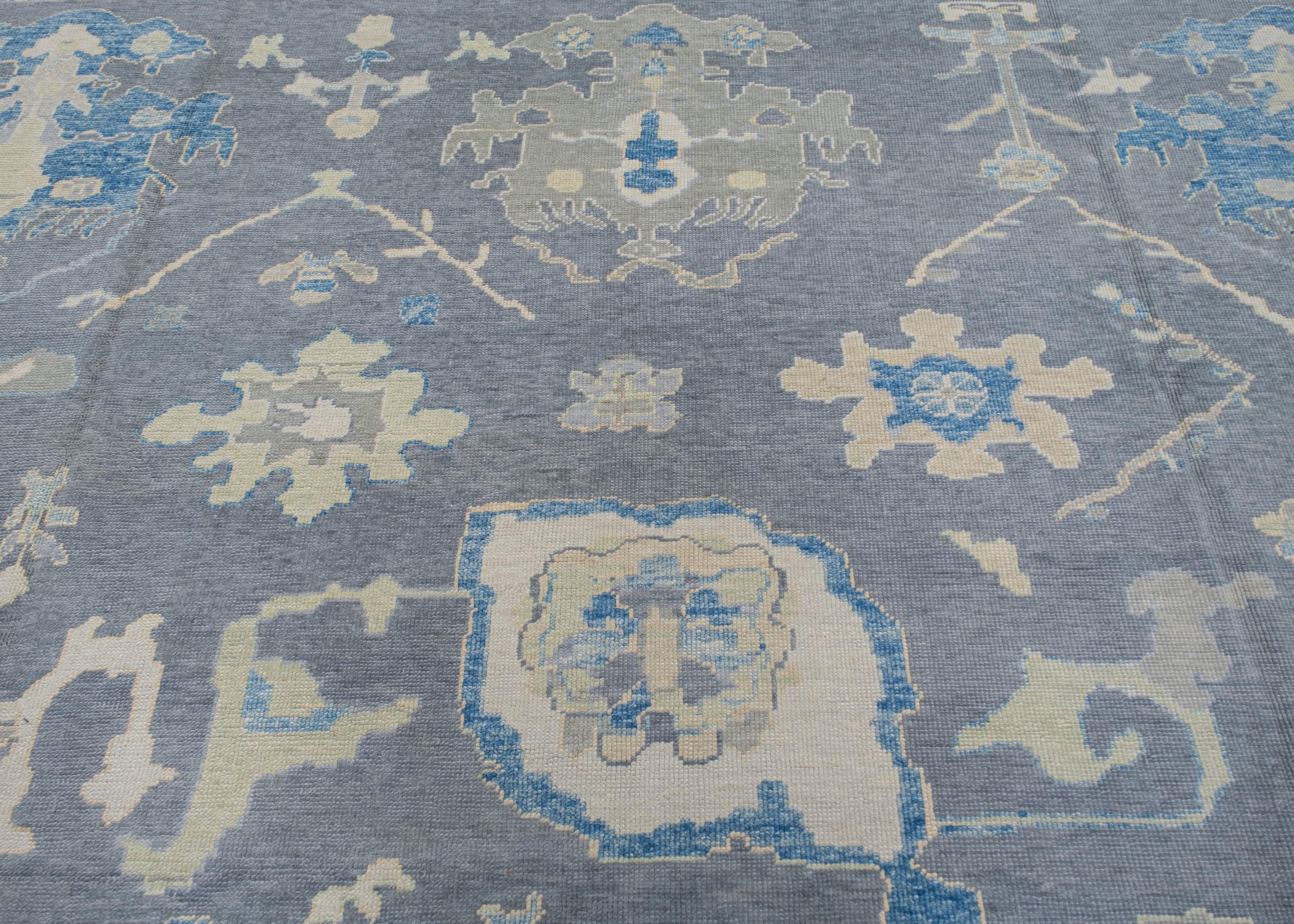 Oushak Rug Oriental Hand Knotted Turkish Oushak 6'2