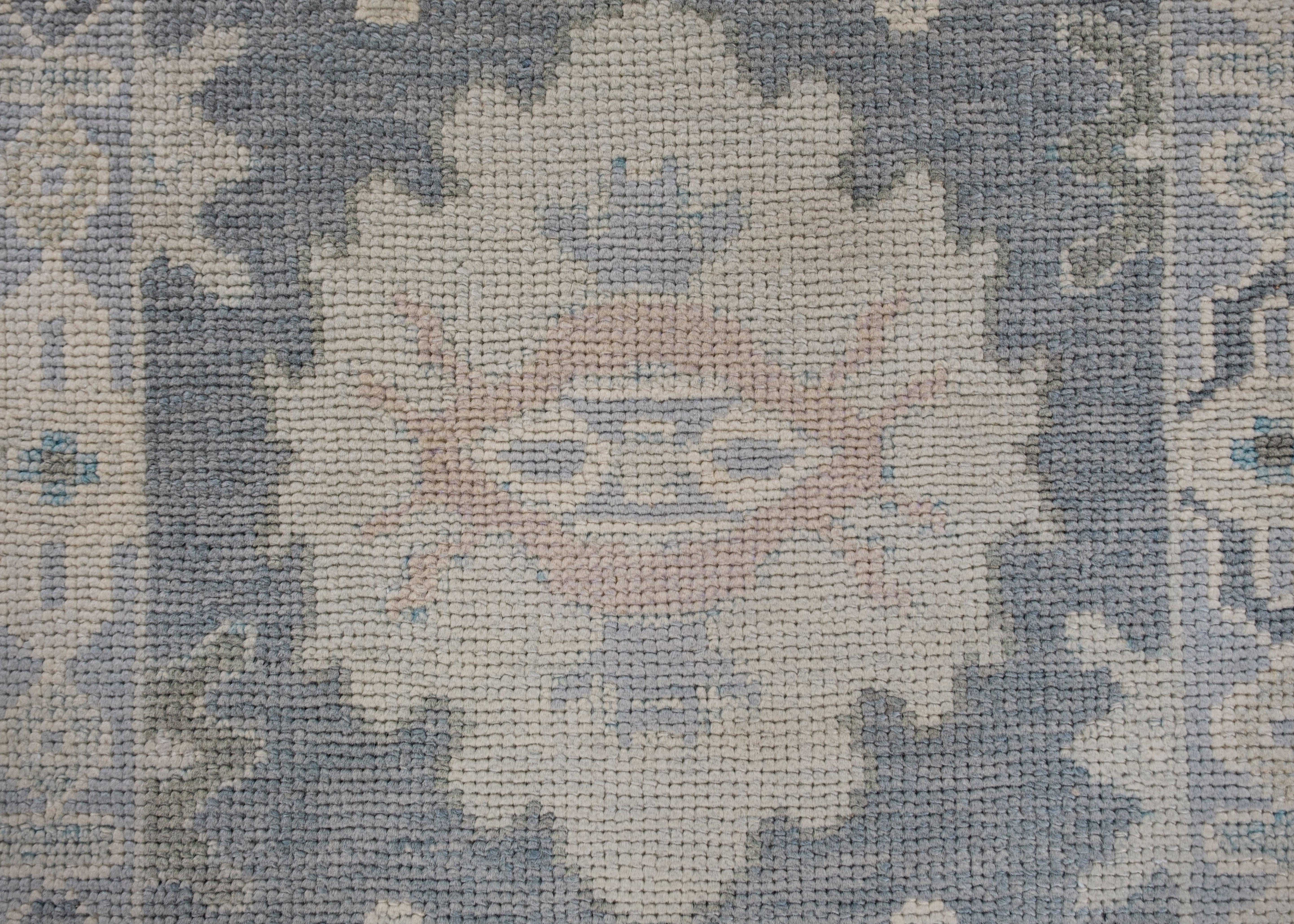 Oushak Rug Oriental Hand Knotted Turkish Oushak 3'2
