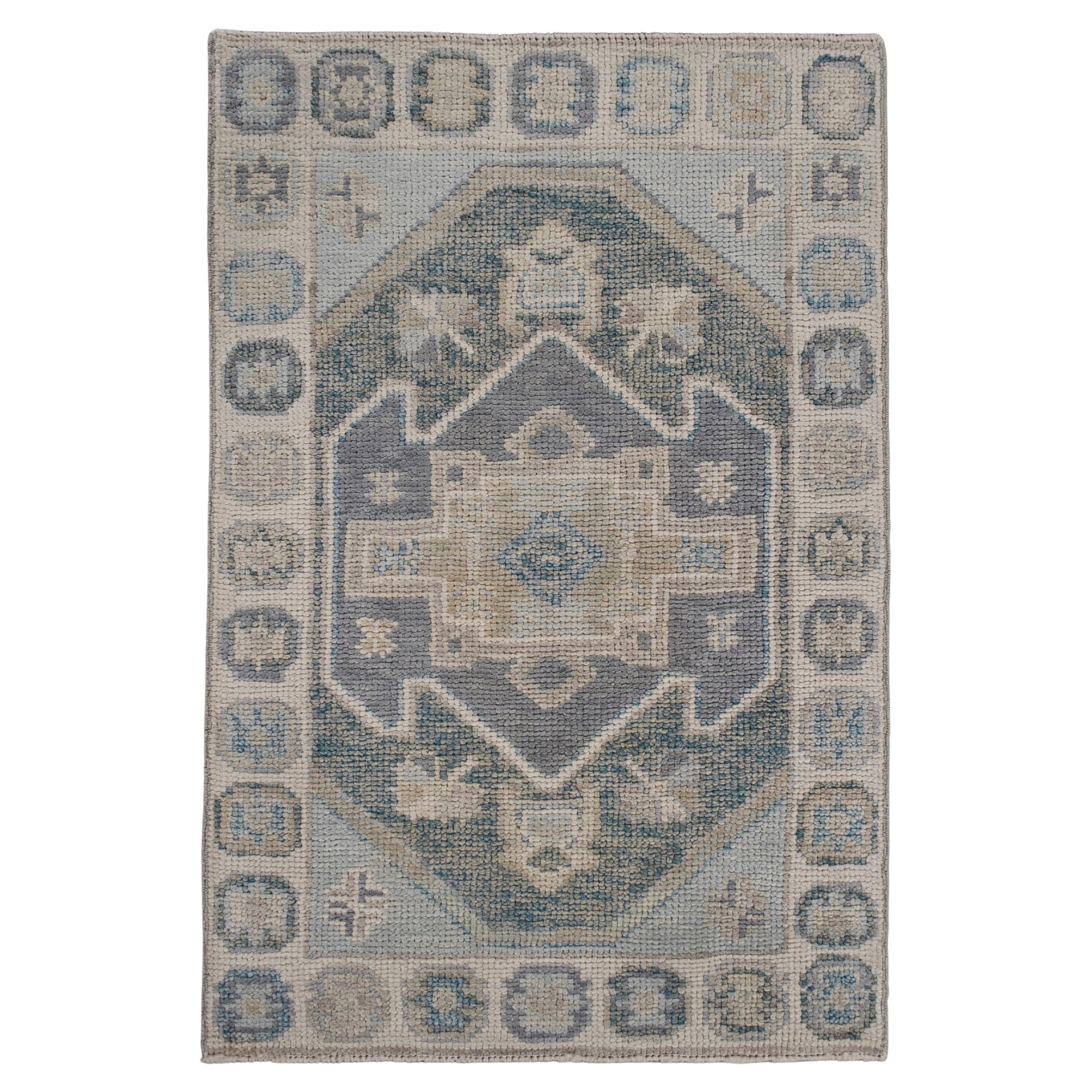 Alfombra turca Oushak 2'1" x 3'1" #11842