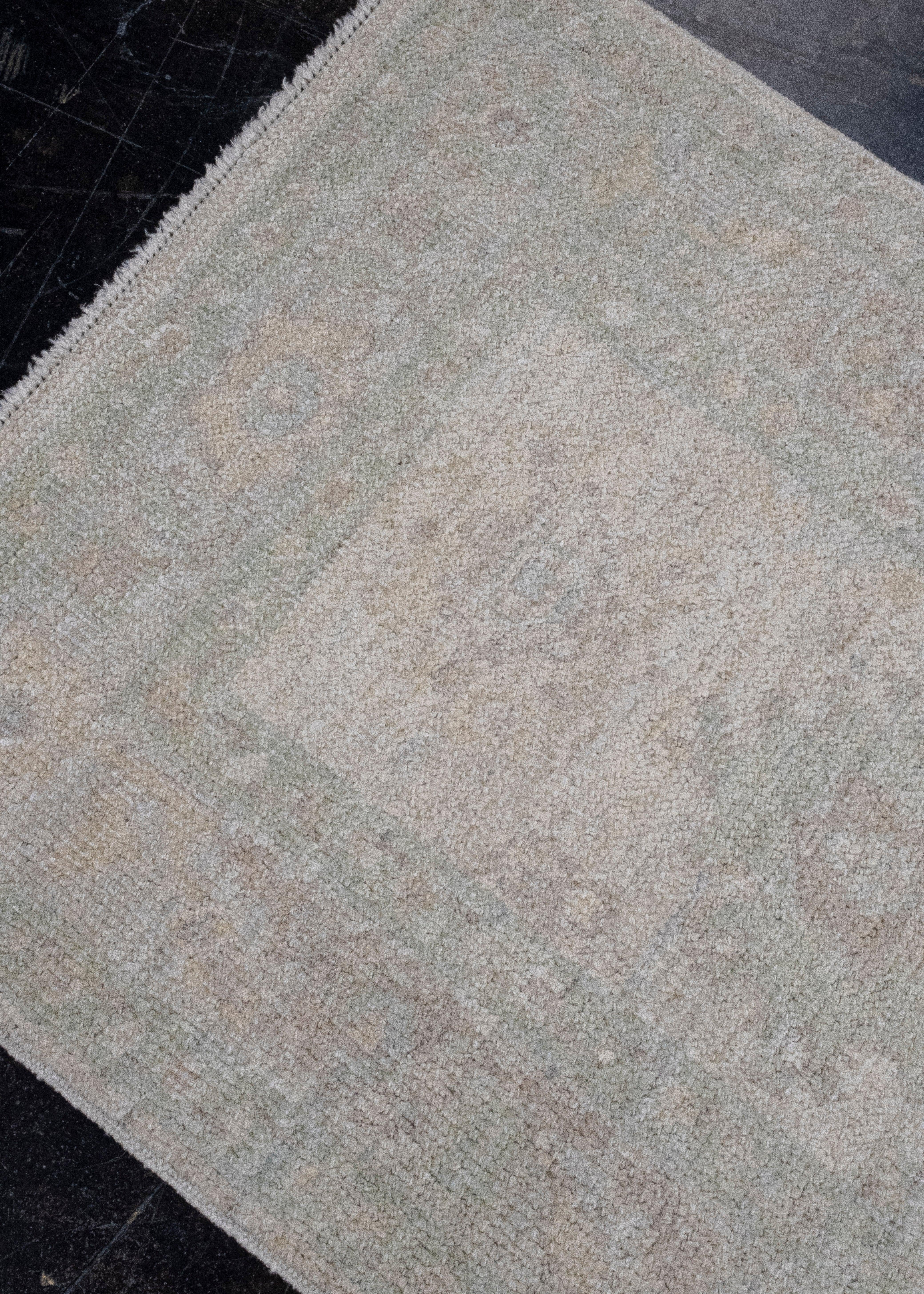 Wool Turkish Oushak Rug 2'1