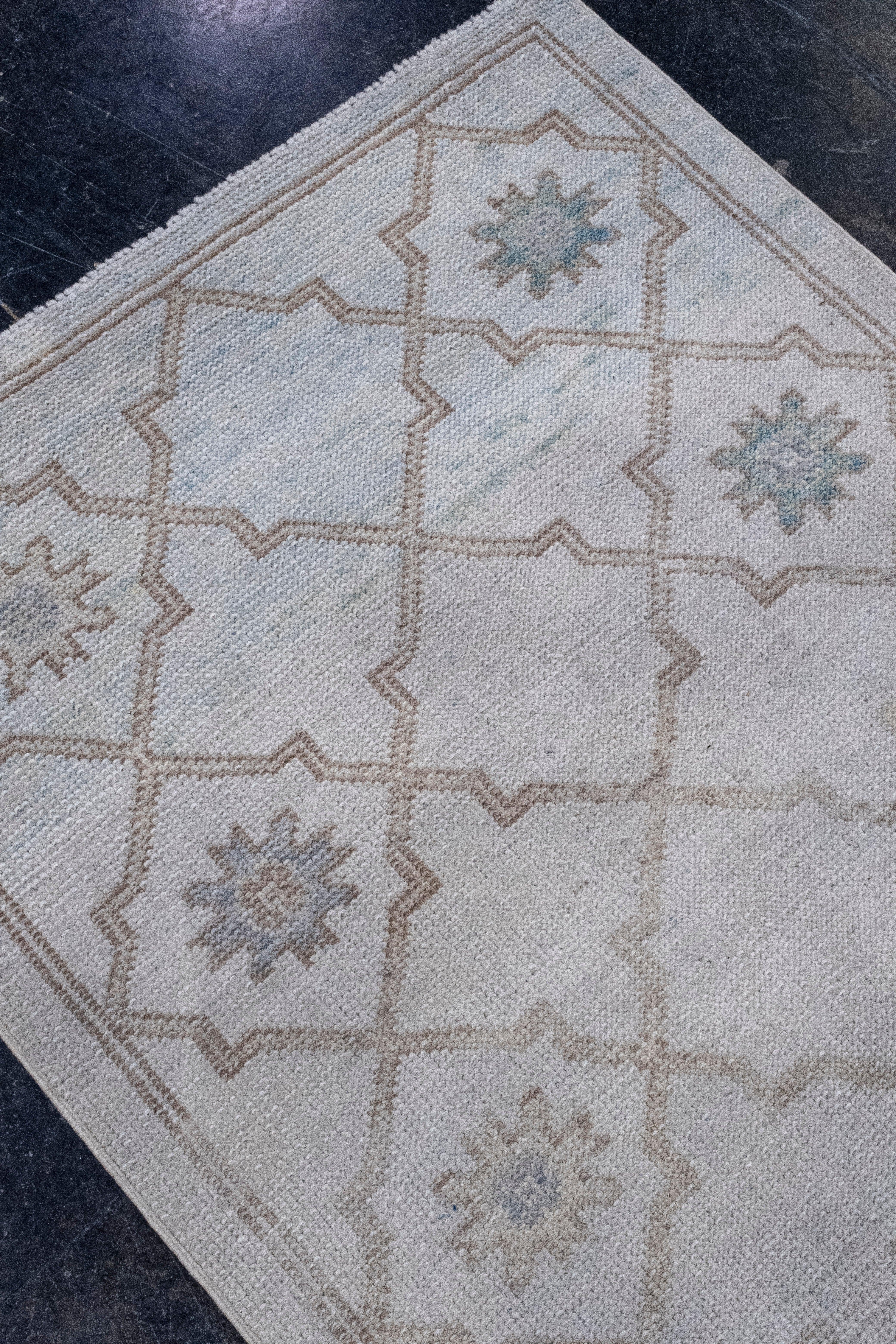 Turkish Oushak Rug 2'10