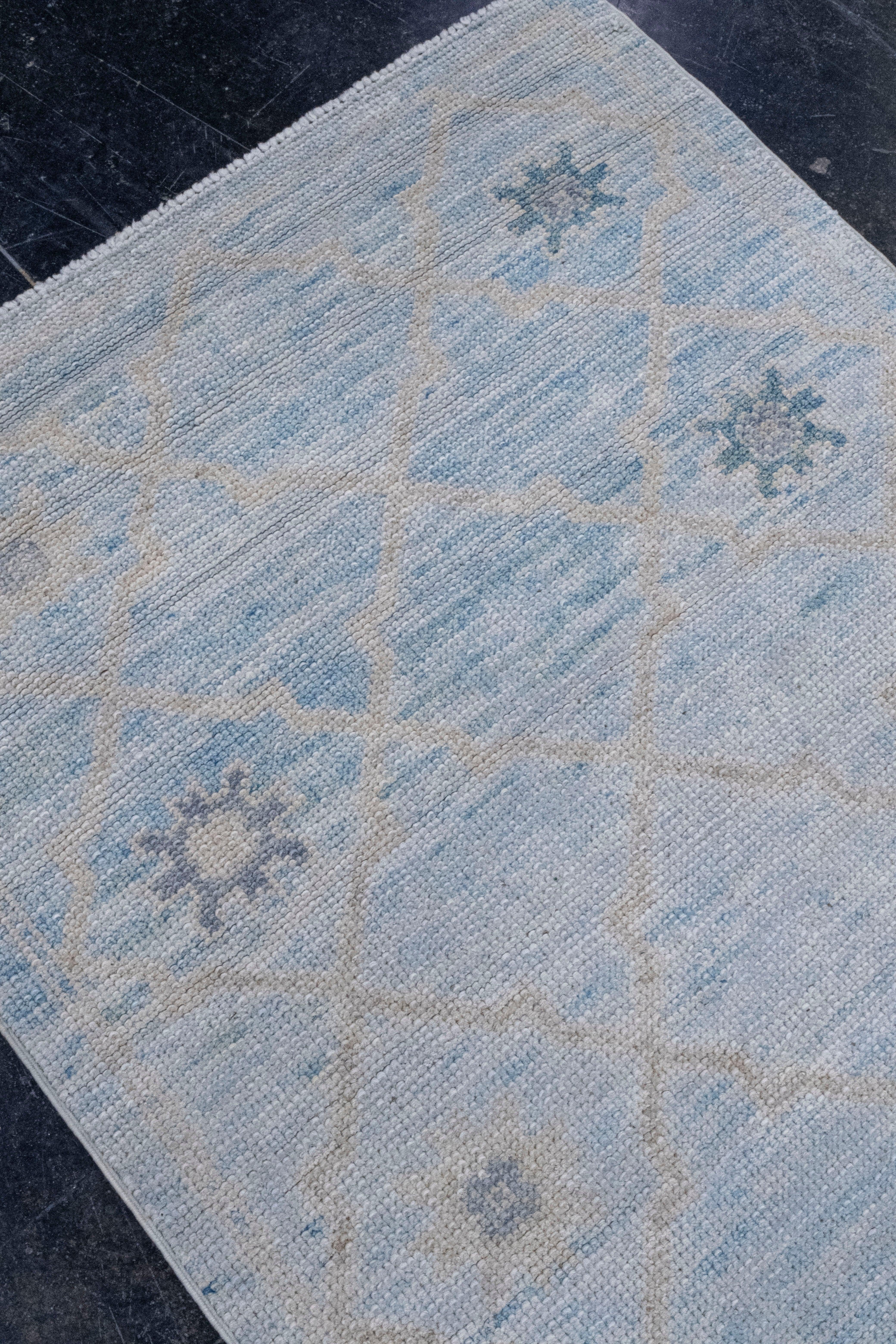 Turkish Oushak Rug 2'10