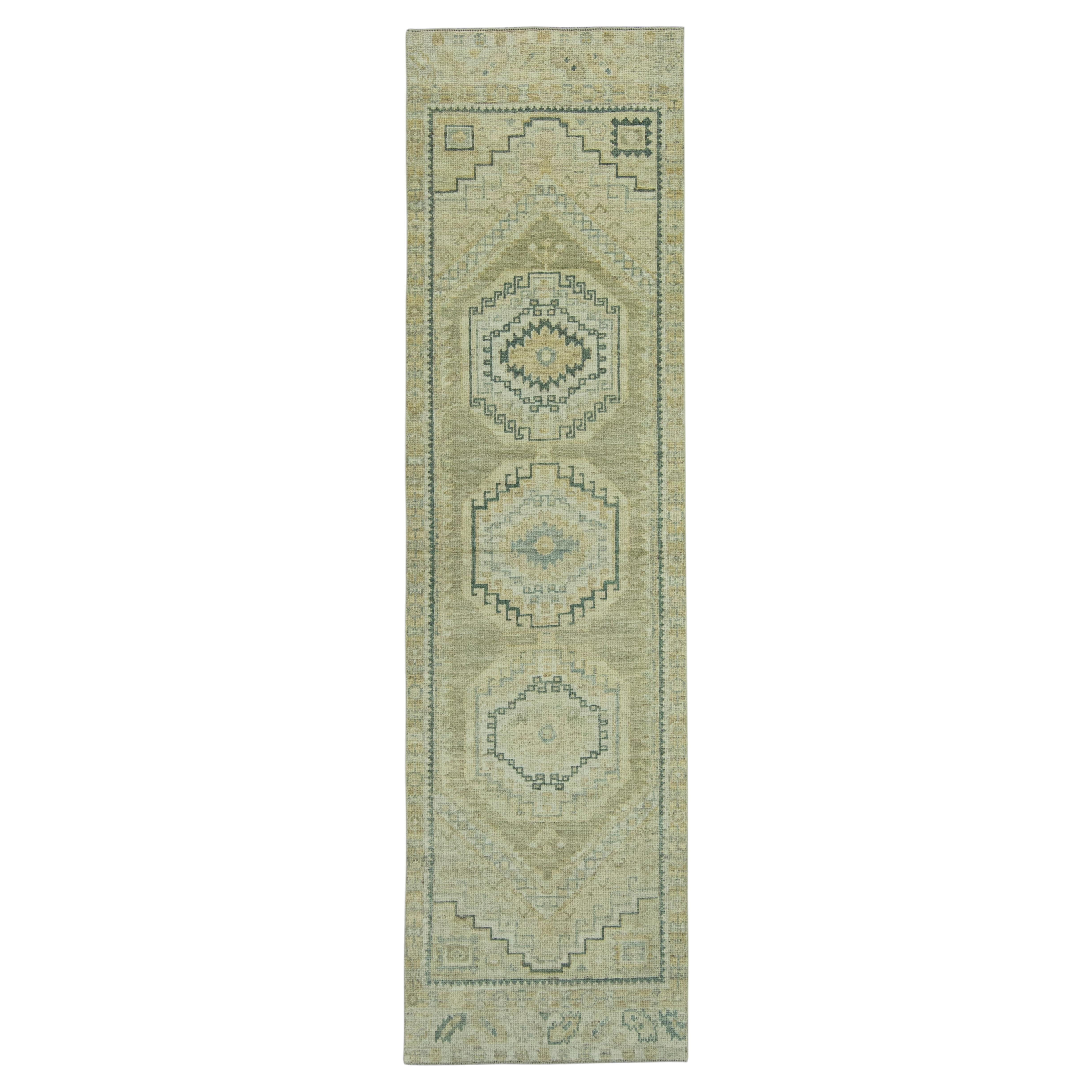 Turkish Oushak Rug 2'10" x 10'5" #19270