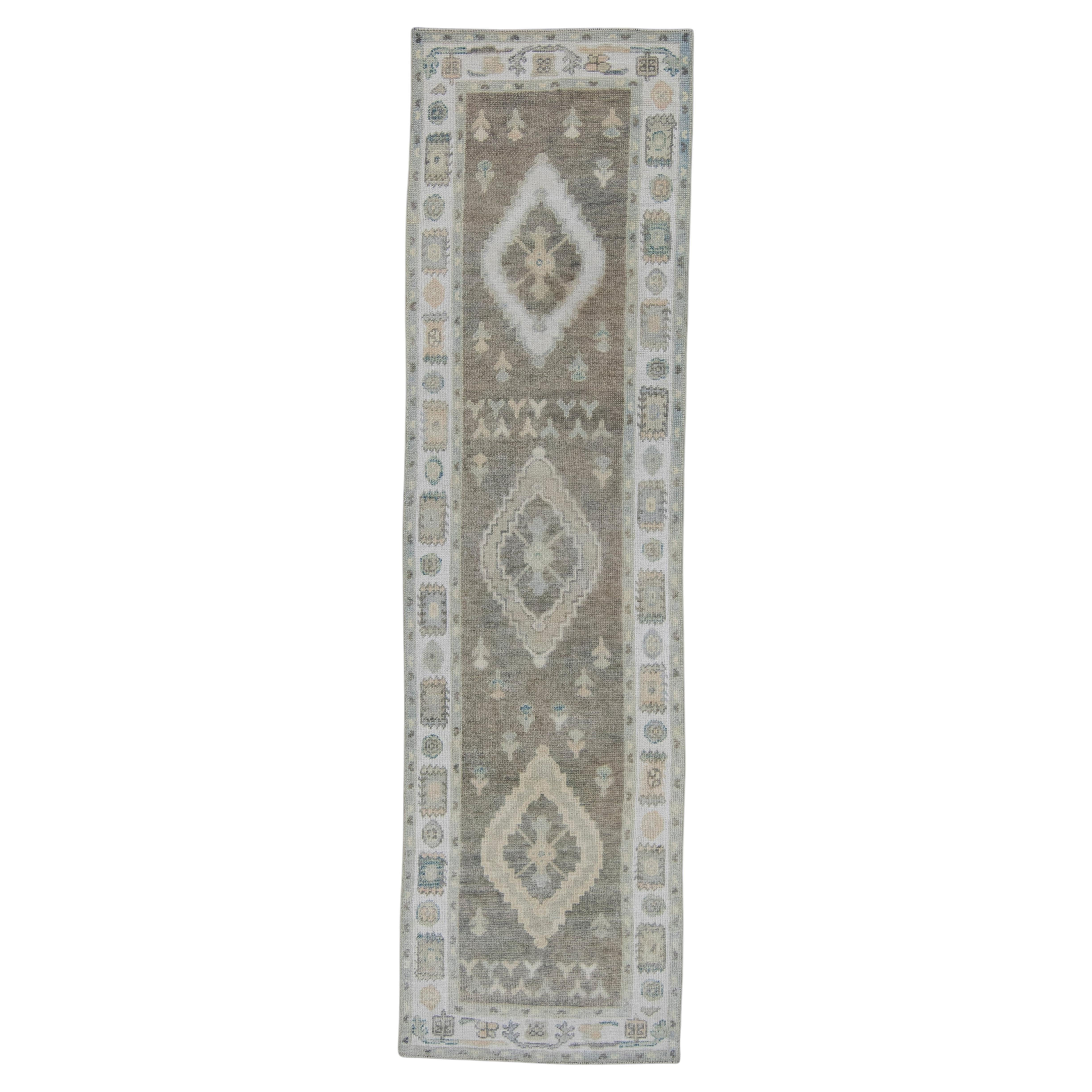 Turkish Oushak Rug 2'10" x 10'6" #19202
