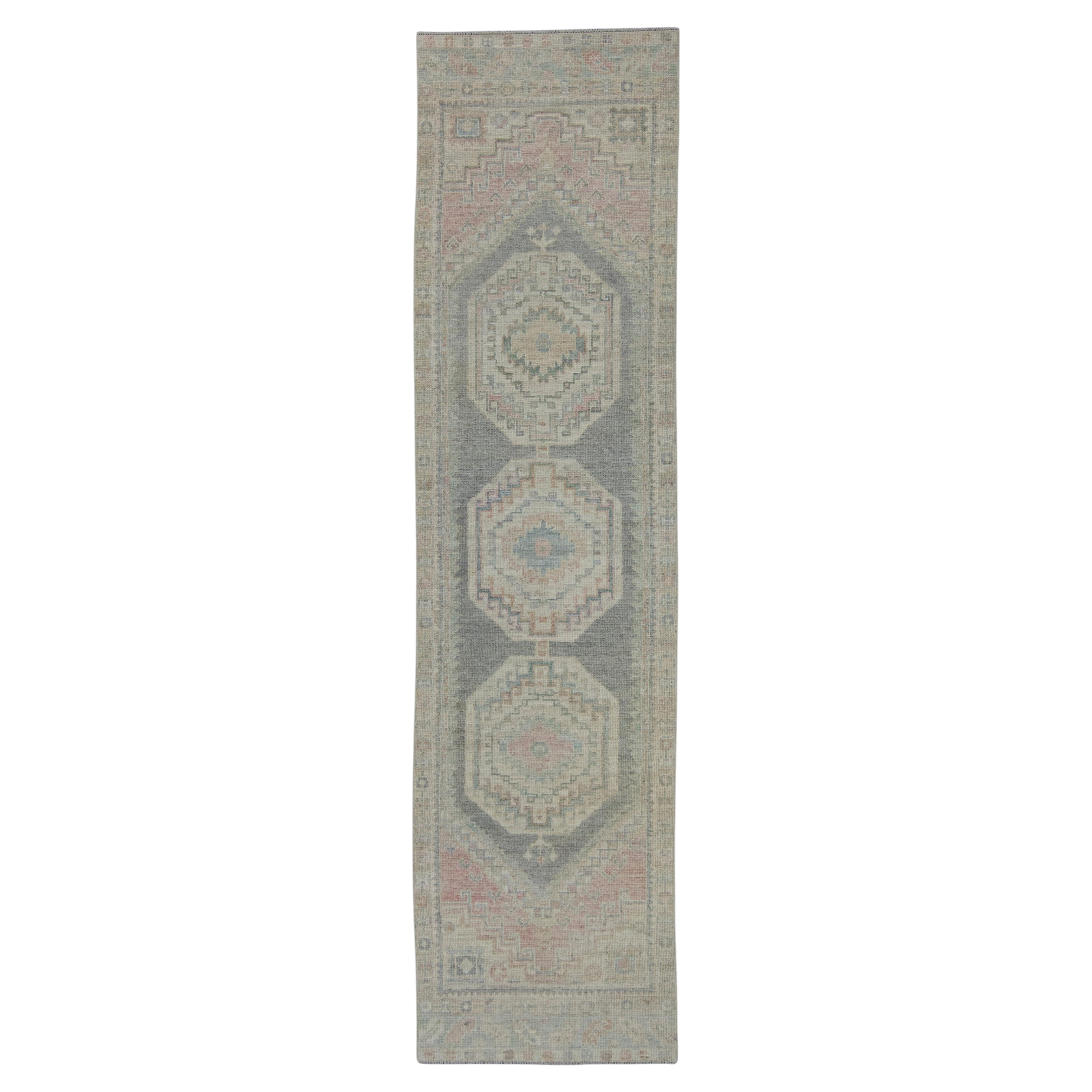 Turkish Oushak Rug 2'10" x 11' #19418