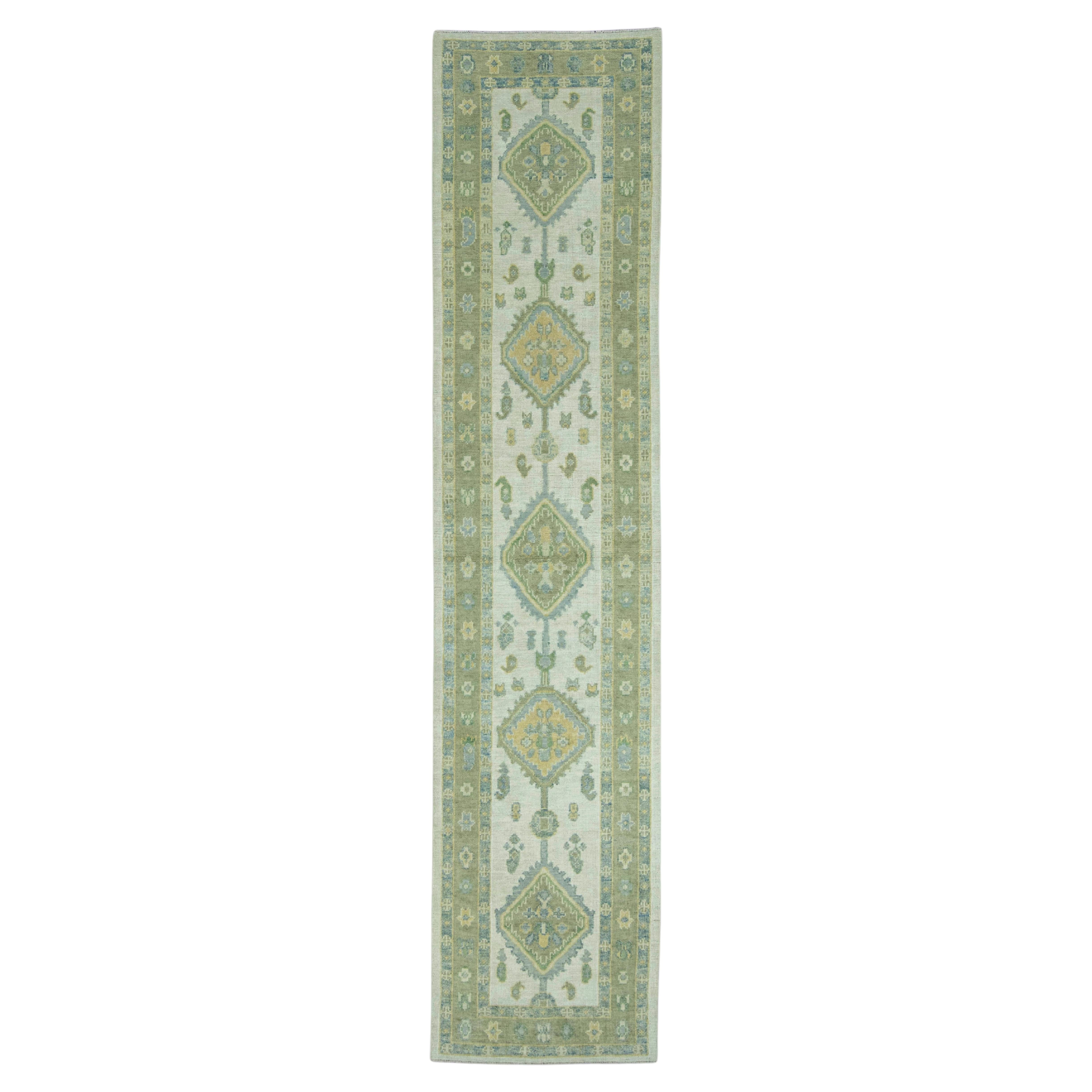 Turkish Oushak Rug 2'10" x 12'7" #19169