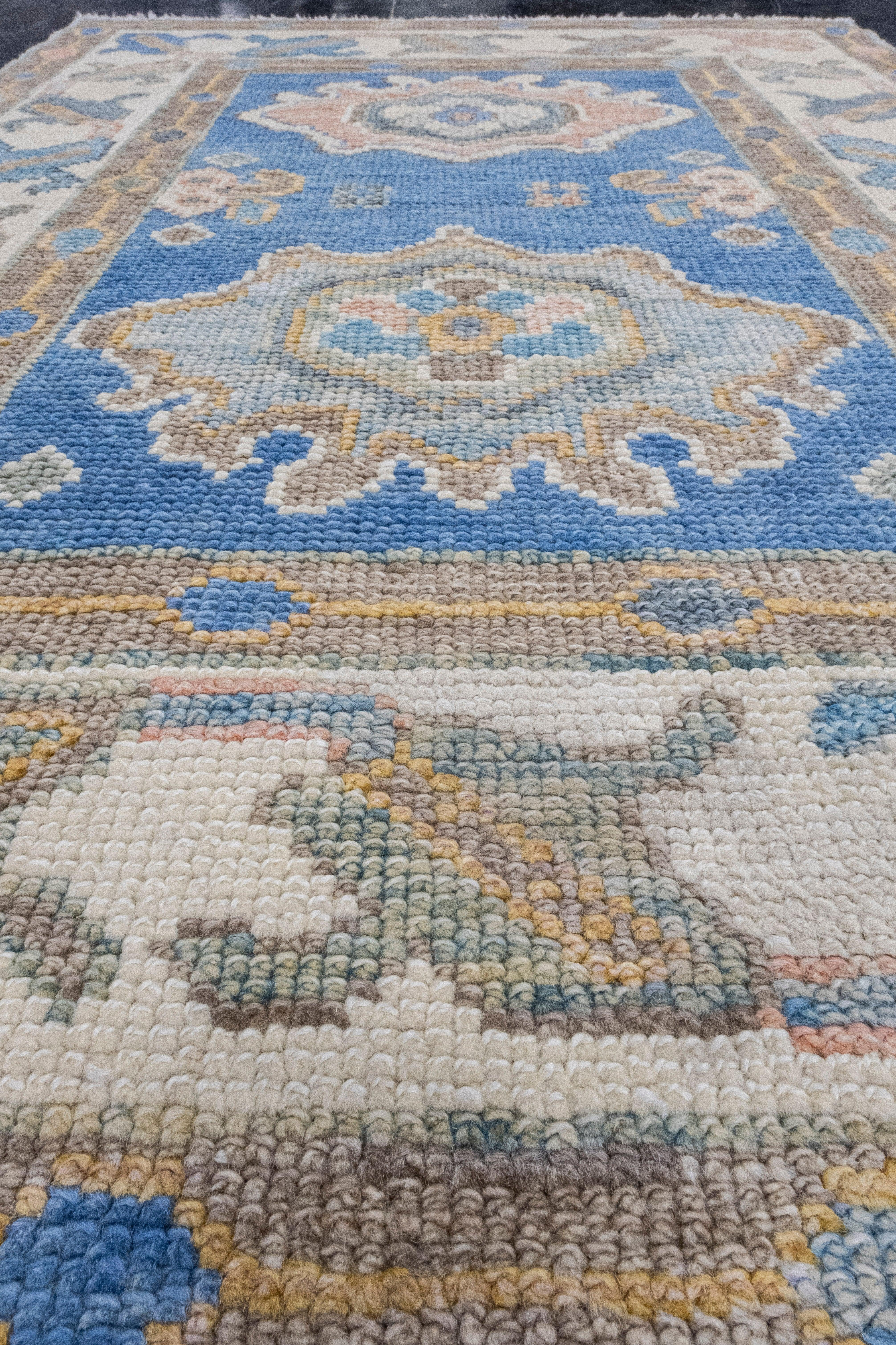 Turkish Oushak Rug 2'10