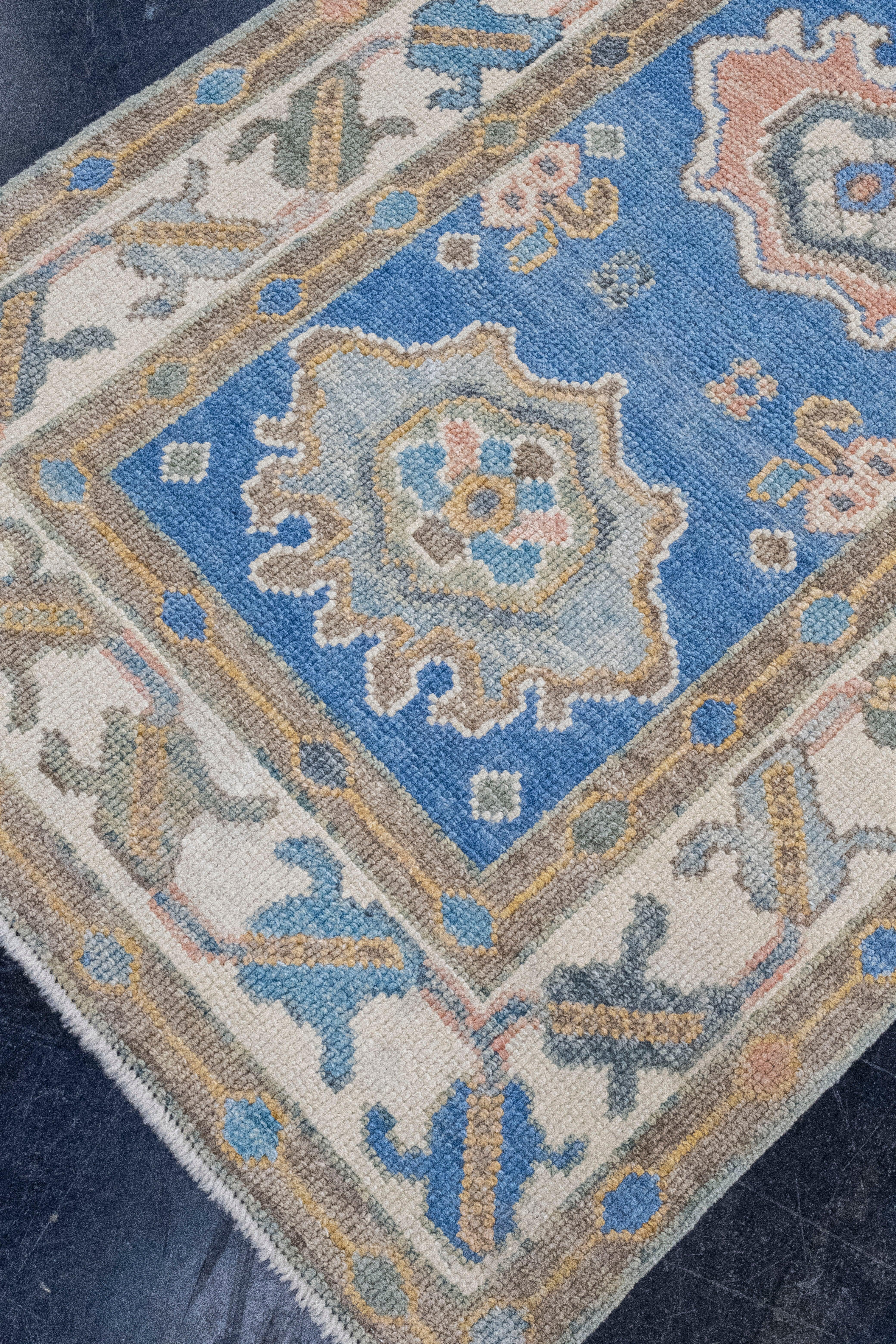 Contemporary Turkish Oushak Rug 2'10