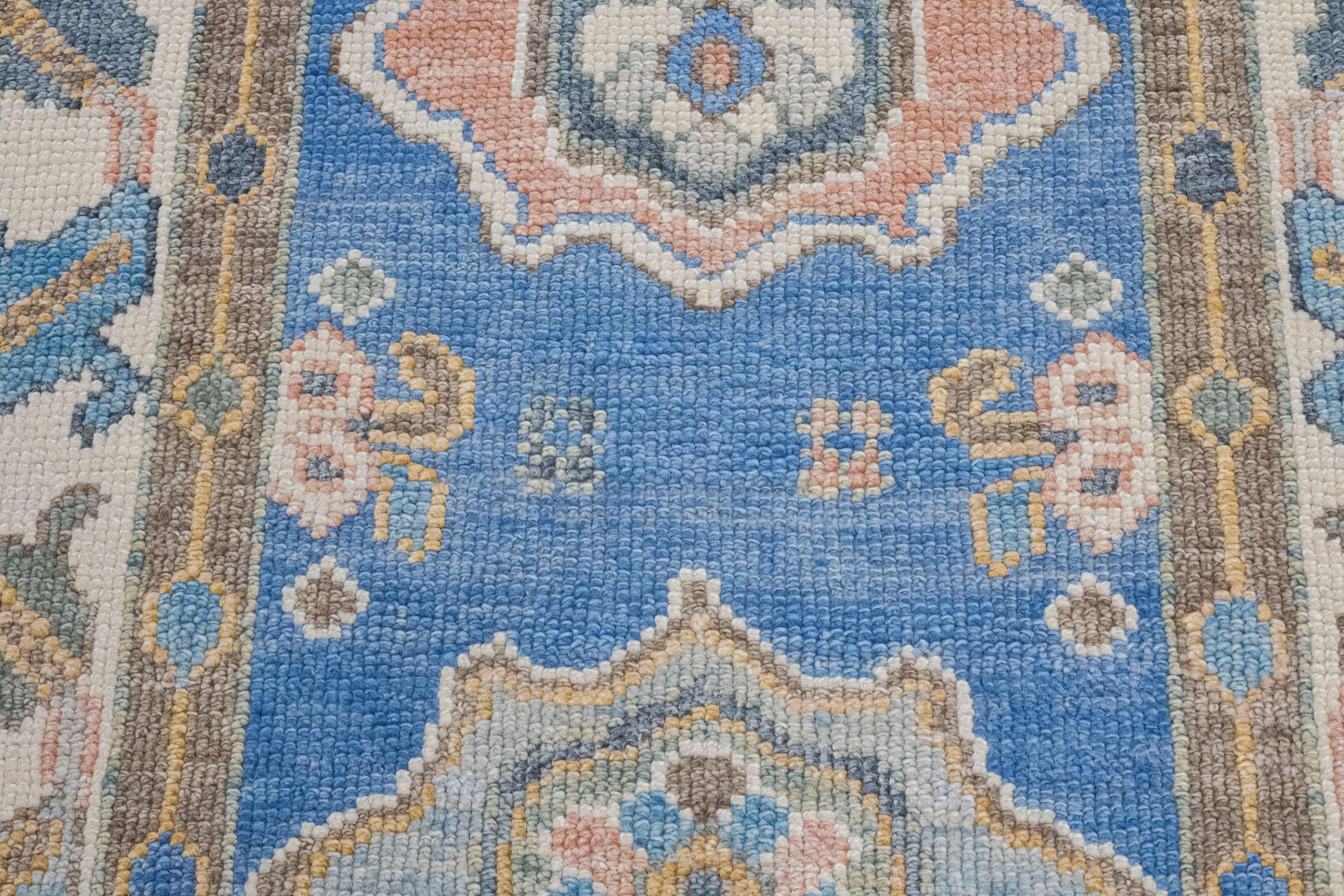 Turkish Oushak Rug 2'10