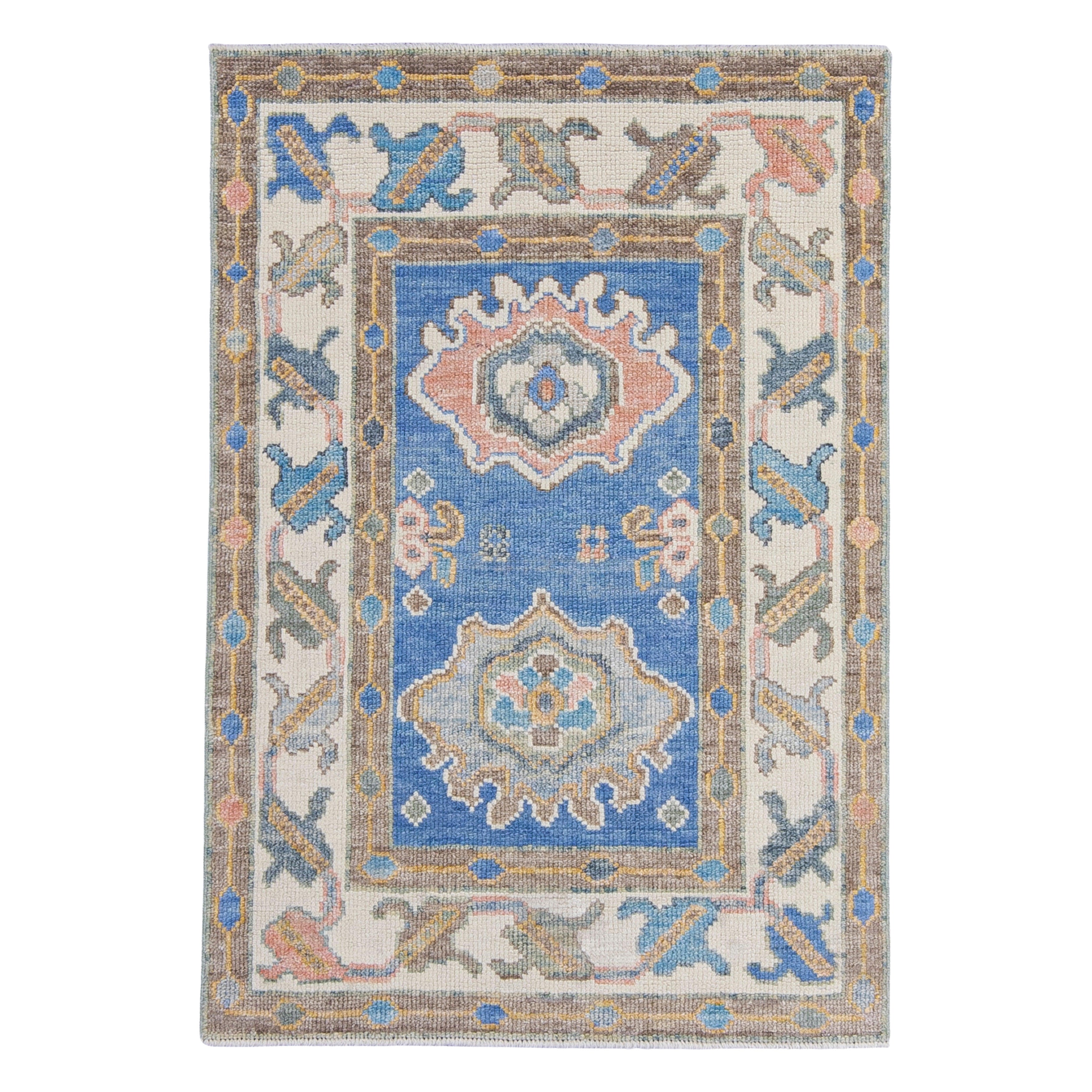 Turkish Oushak Rug 2'10" x 4'1" #16590 For Sale