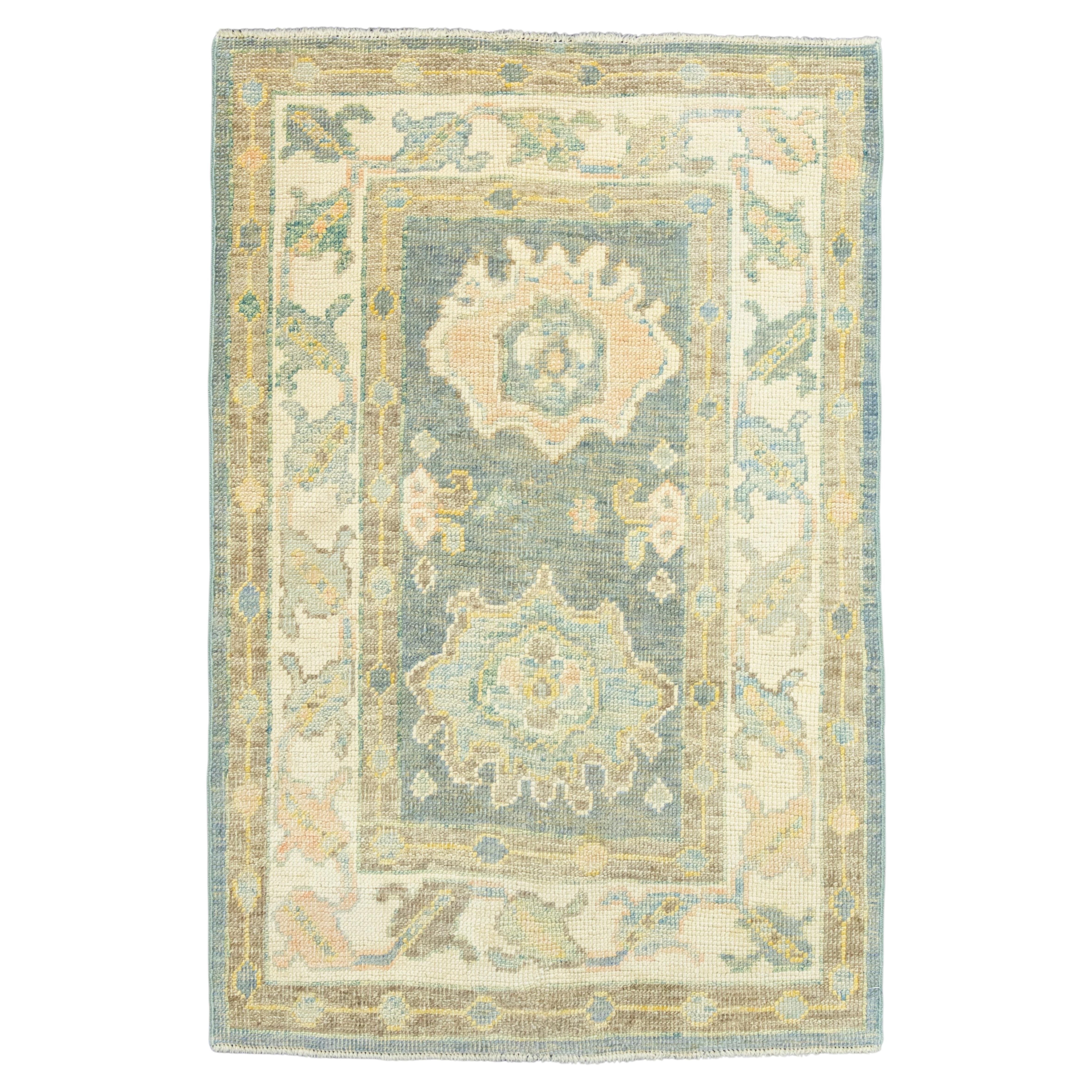 Turkish Oushak Rug 2'10" x 4'4" #19546