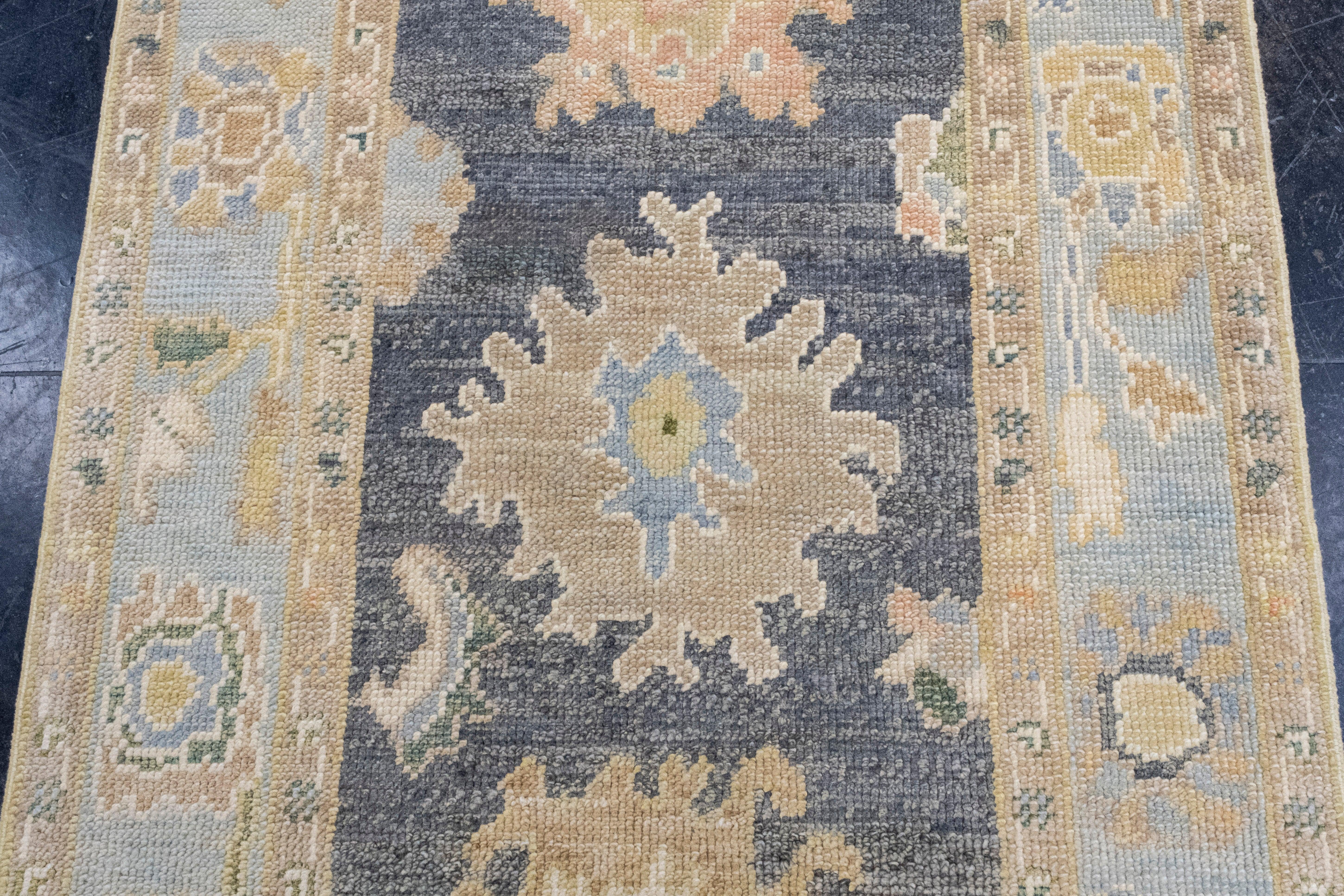 Contemporary Turkish Oushak Rug 2'10