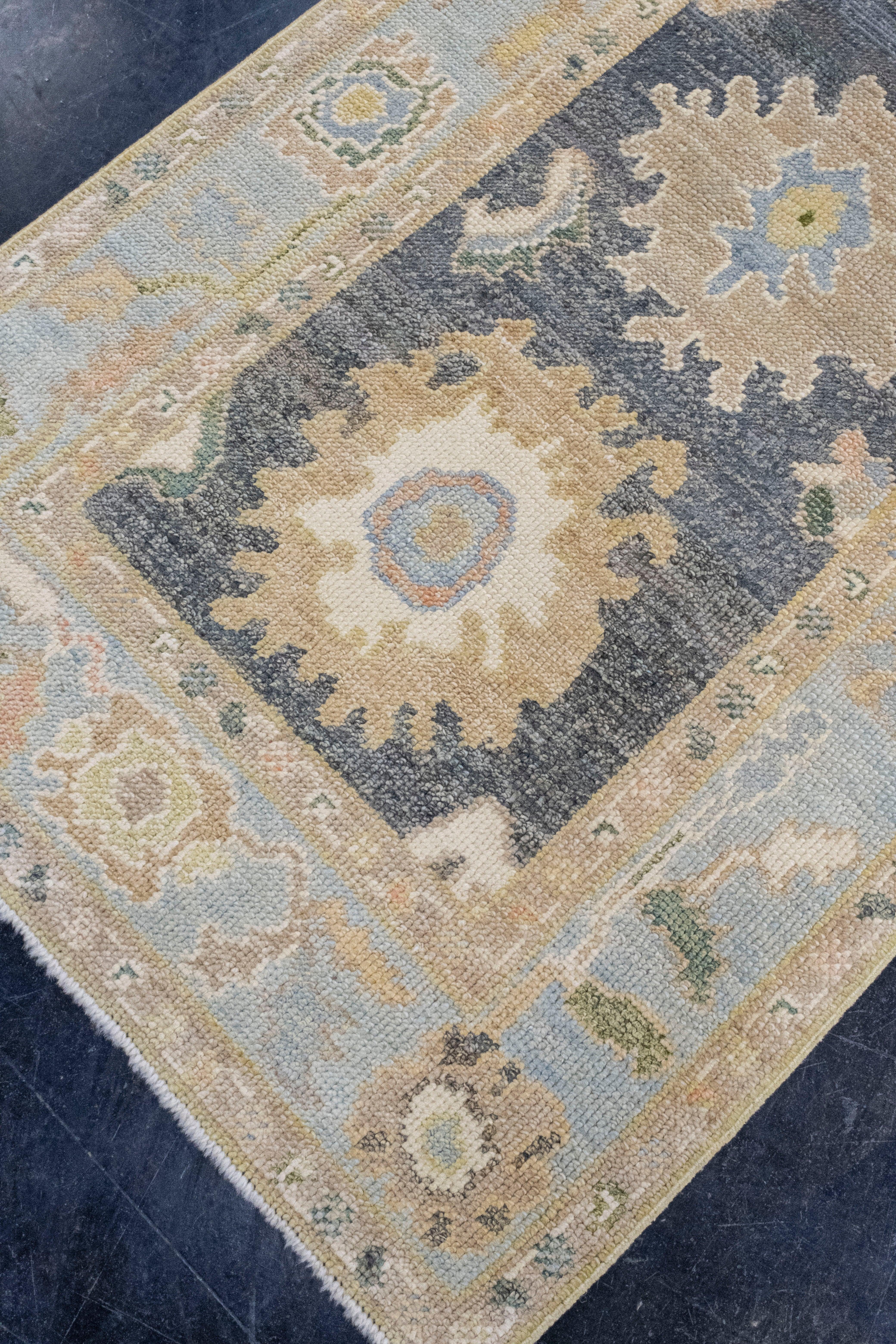 Turkish Oushak Rug 2'10