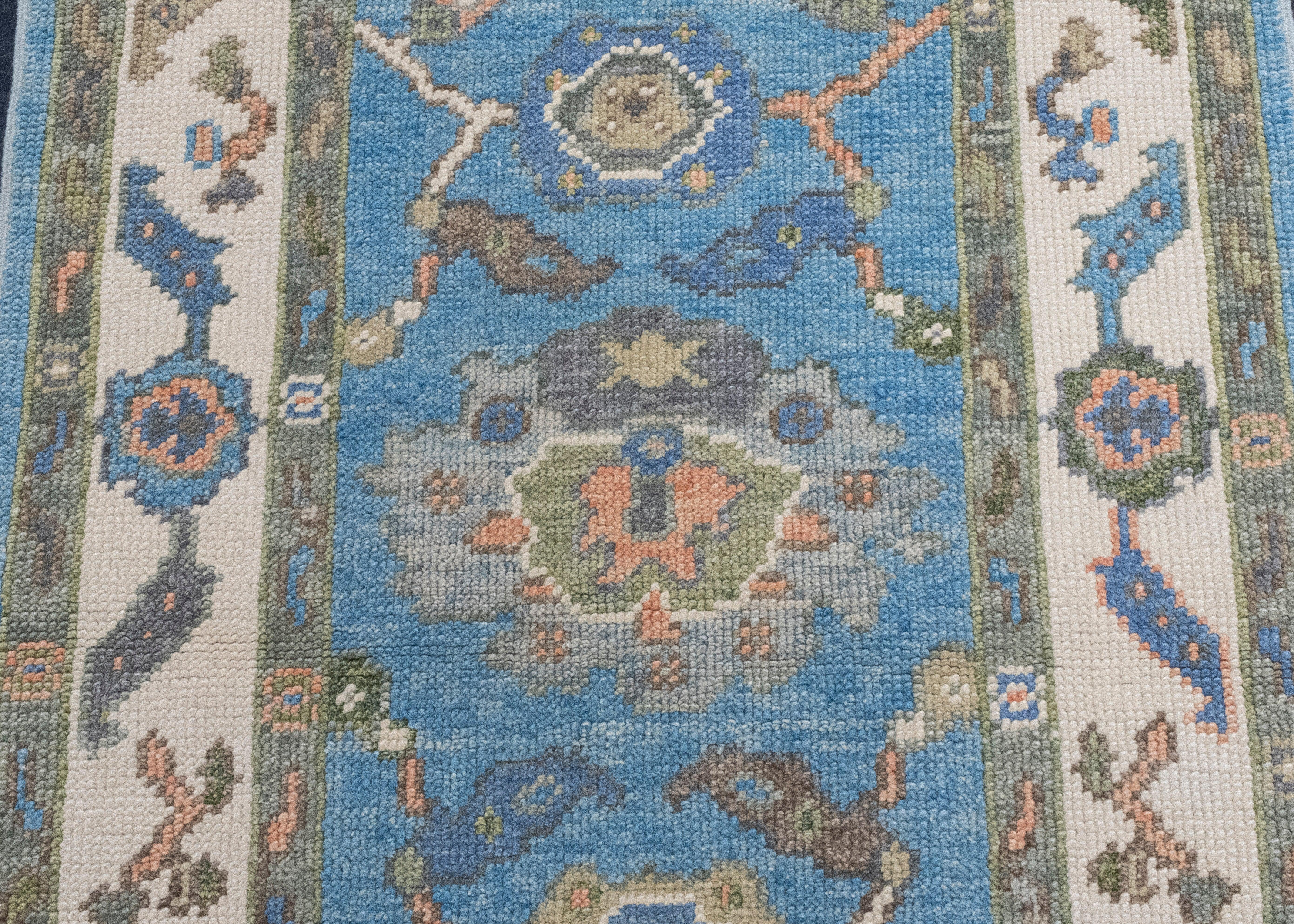 Contemporary Turkish Oushak Rug 2'10
