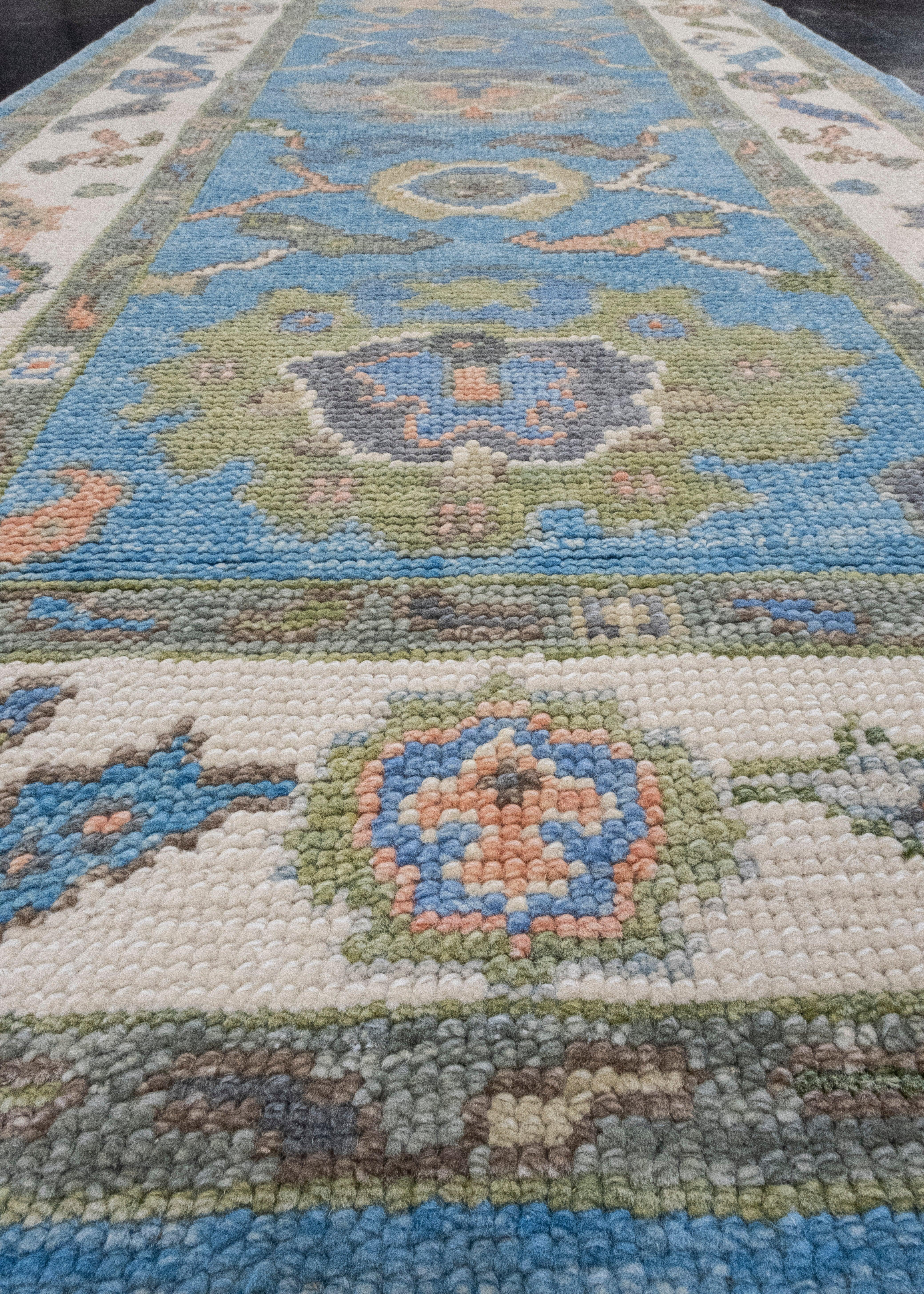 Turkish Oushak Rug 2'10