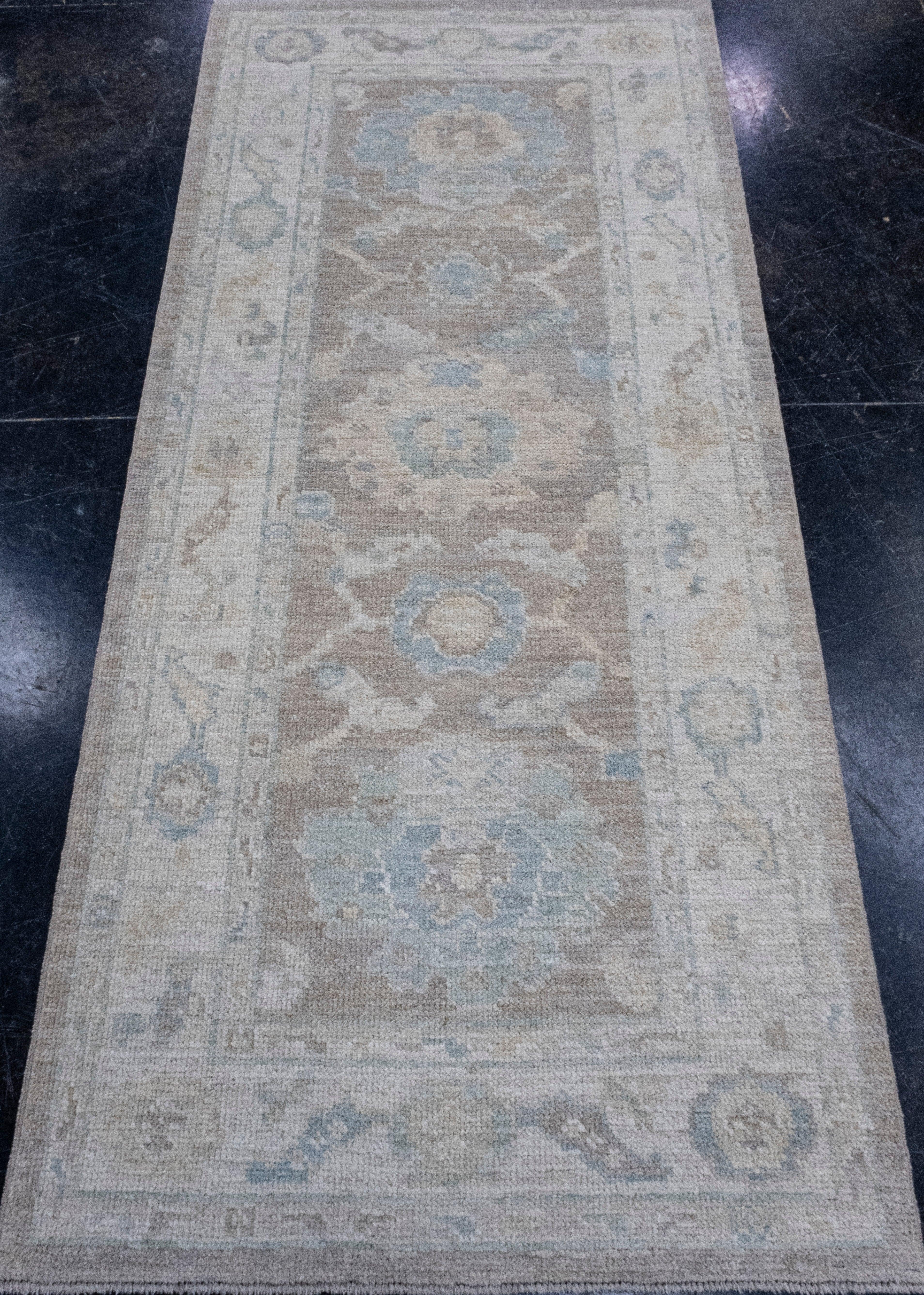 Turkish Oushak Rug 2'10