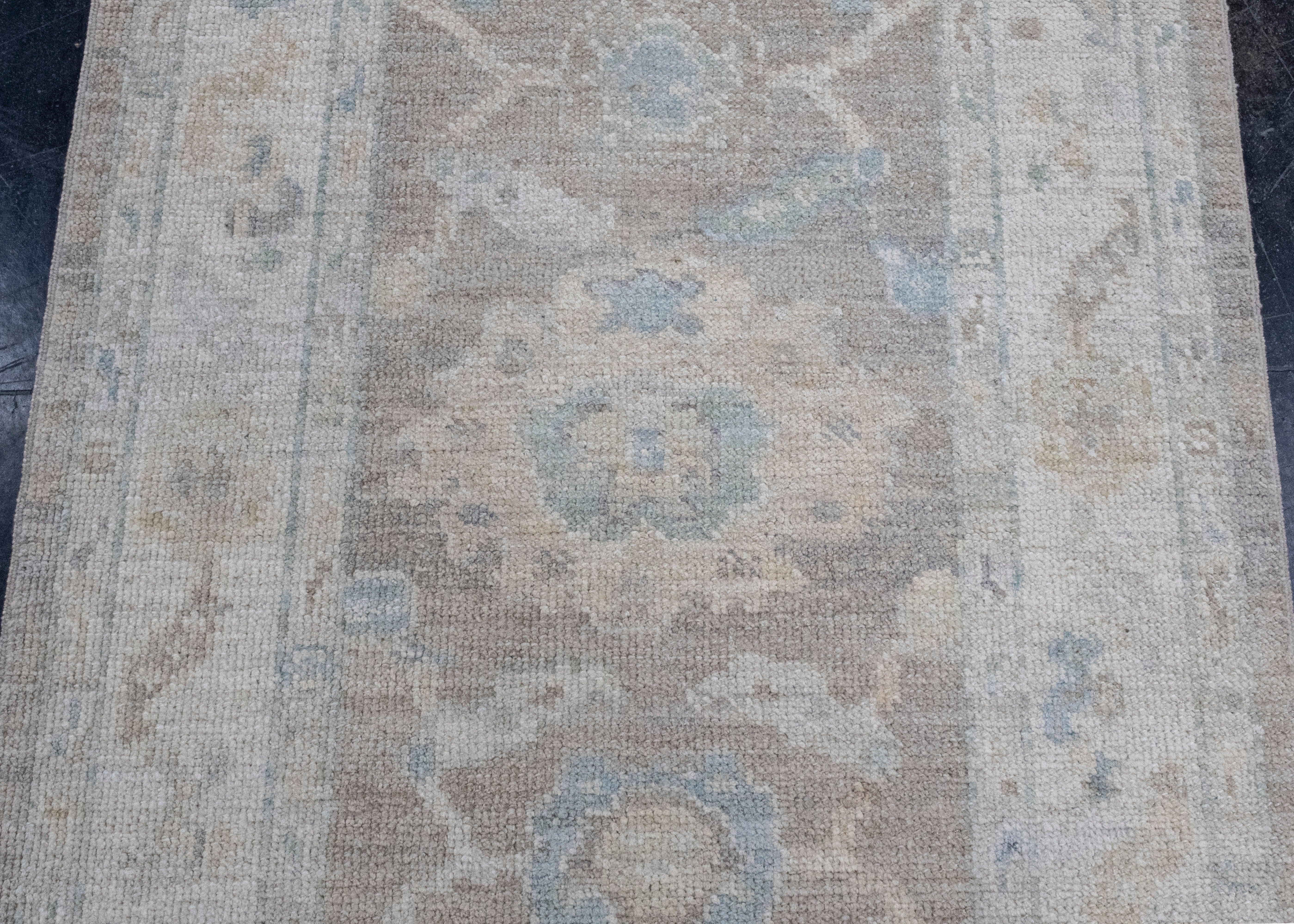 Wool Turkish Oushak Rug 2'10