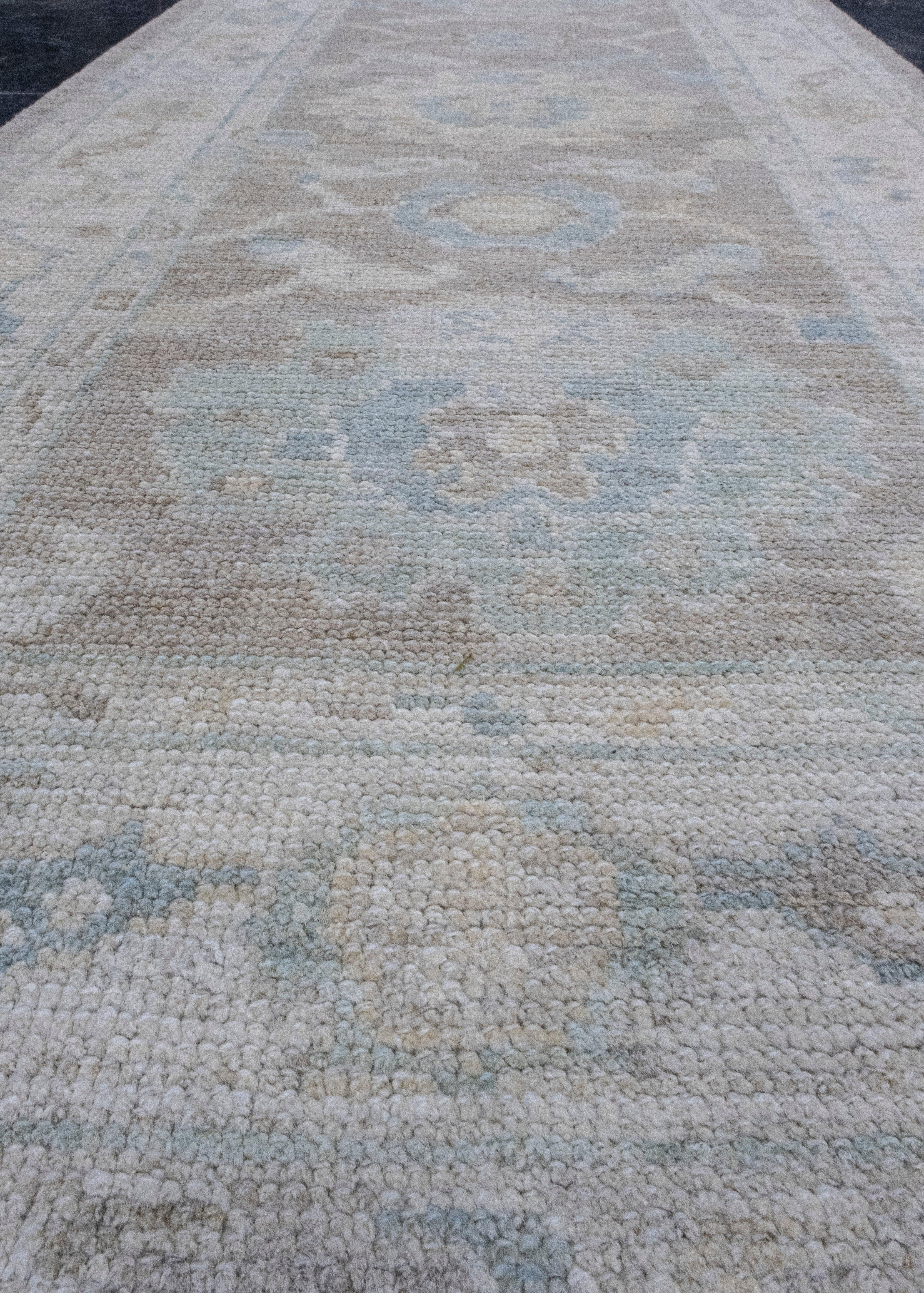 Turkish Oushak Rug 2'10