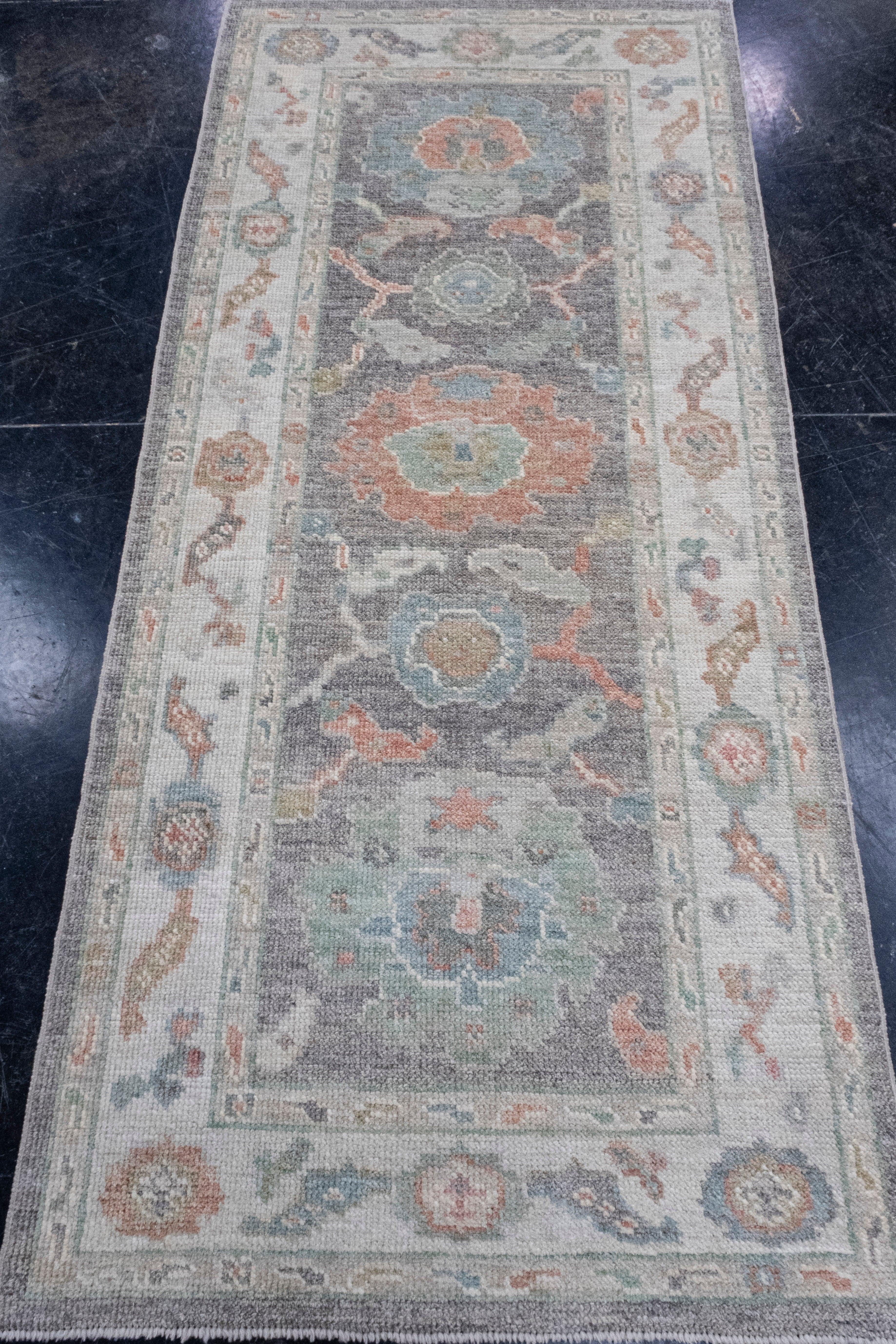 Turkish Oushak Rug 2'10
