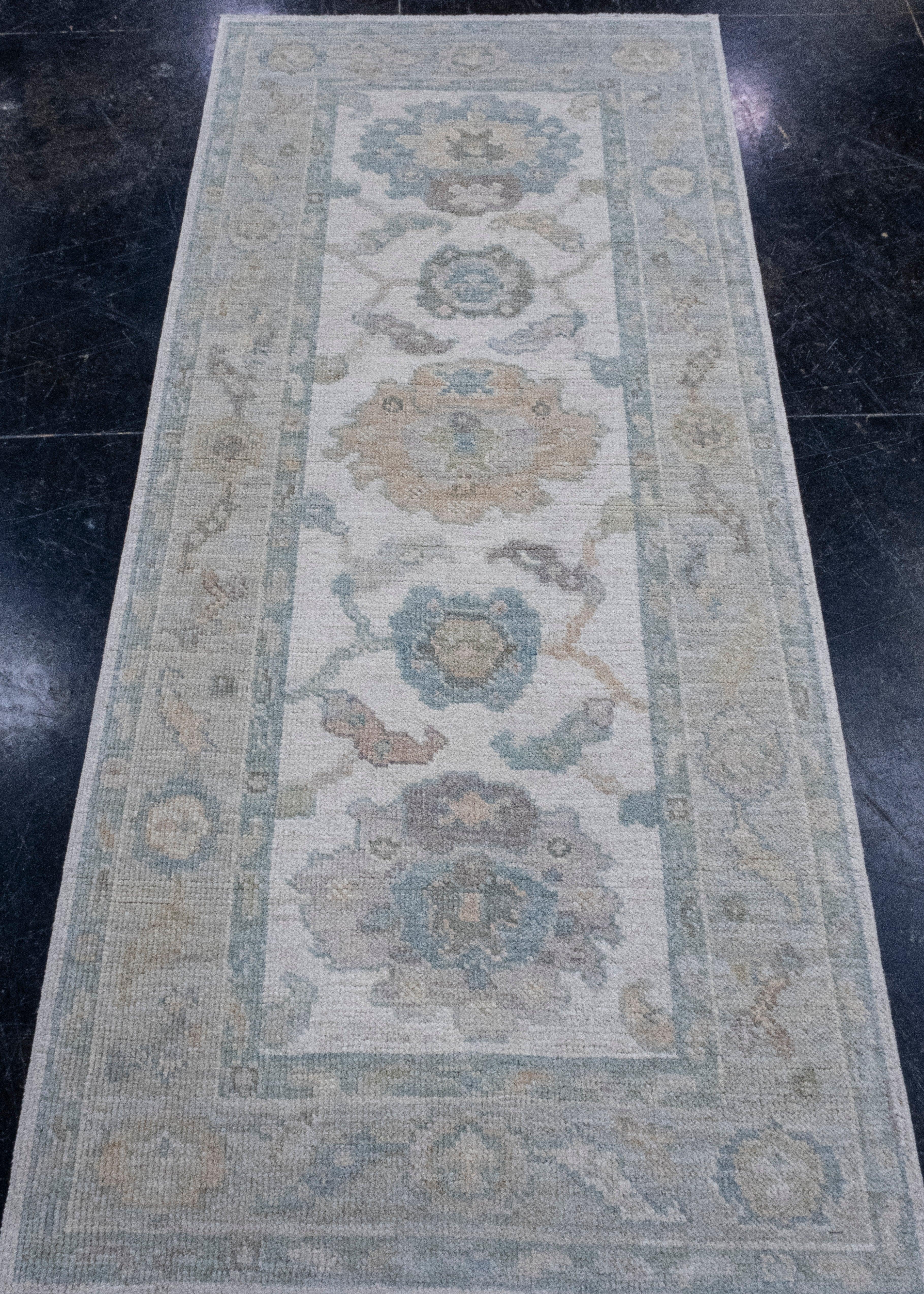 Turkish Oushak Rug 2'10