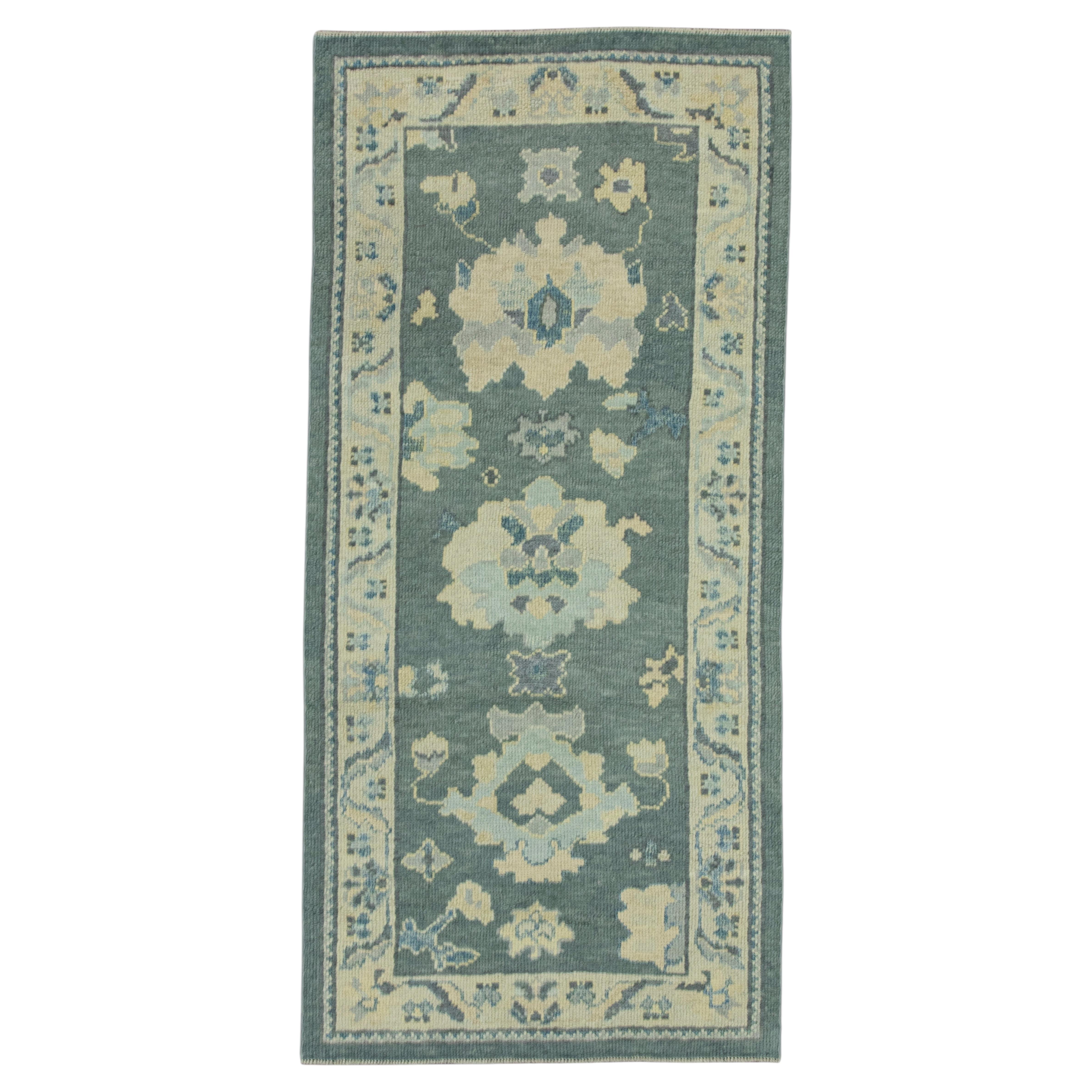 Turkish Oushak Rug 2'10"x 6'2" #19174
