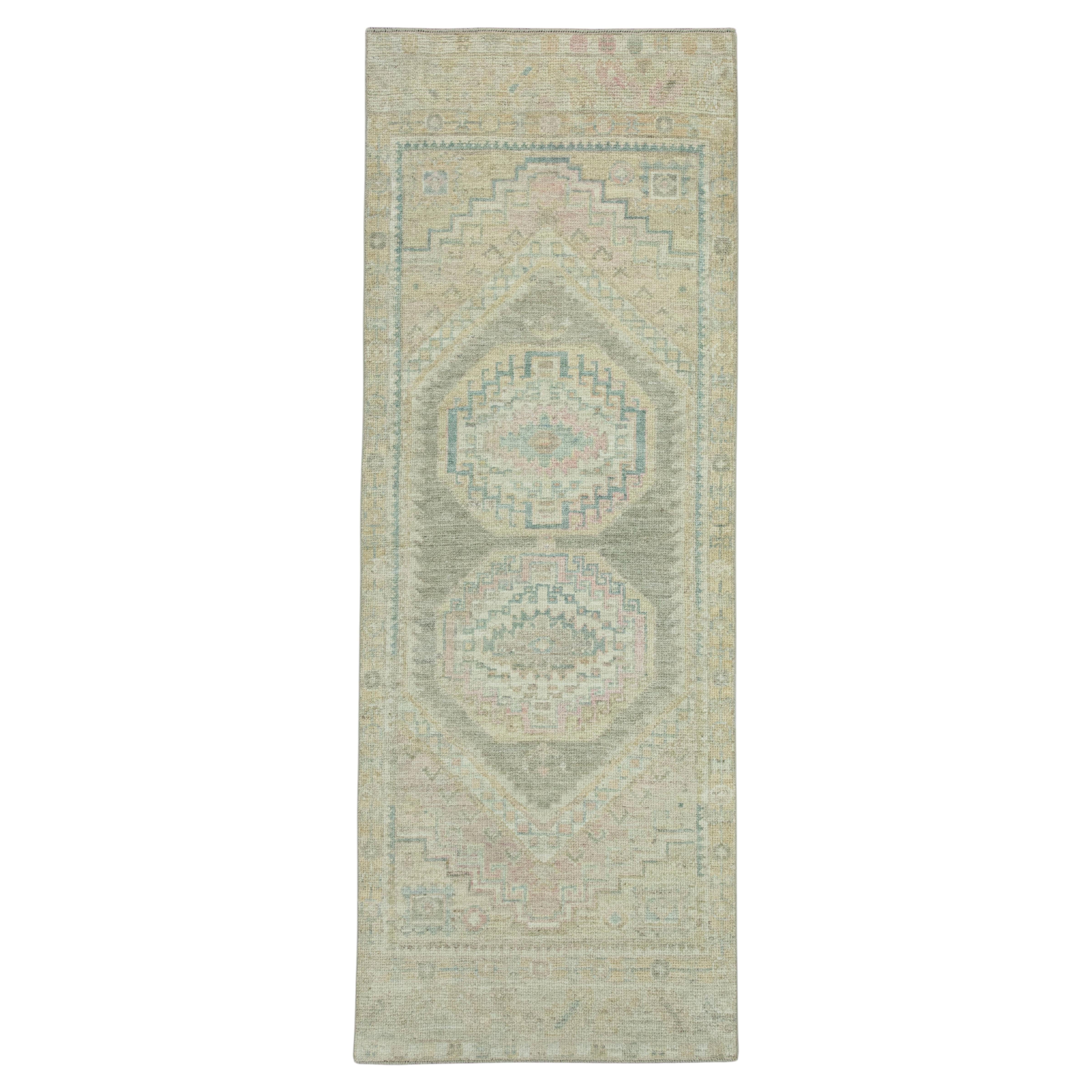 Turkish Oushak Rug 2'10"x 7'9" #19462
