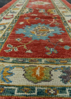 Turkish Oushak Rug 2'11" x 10' #19526