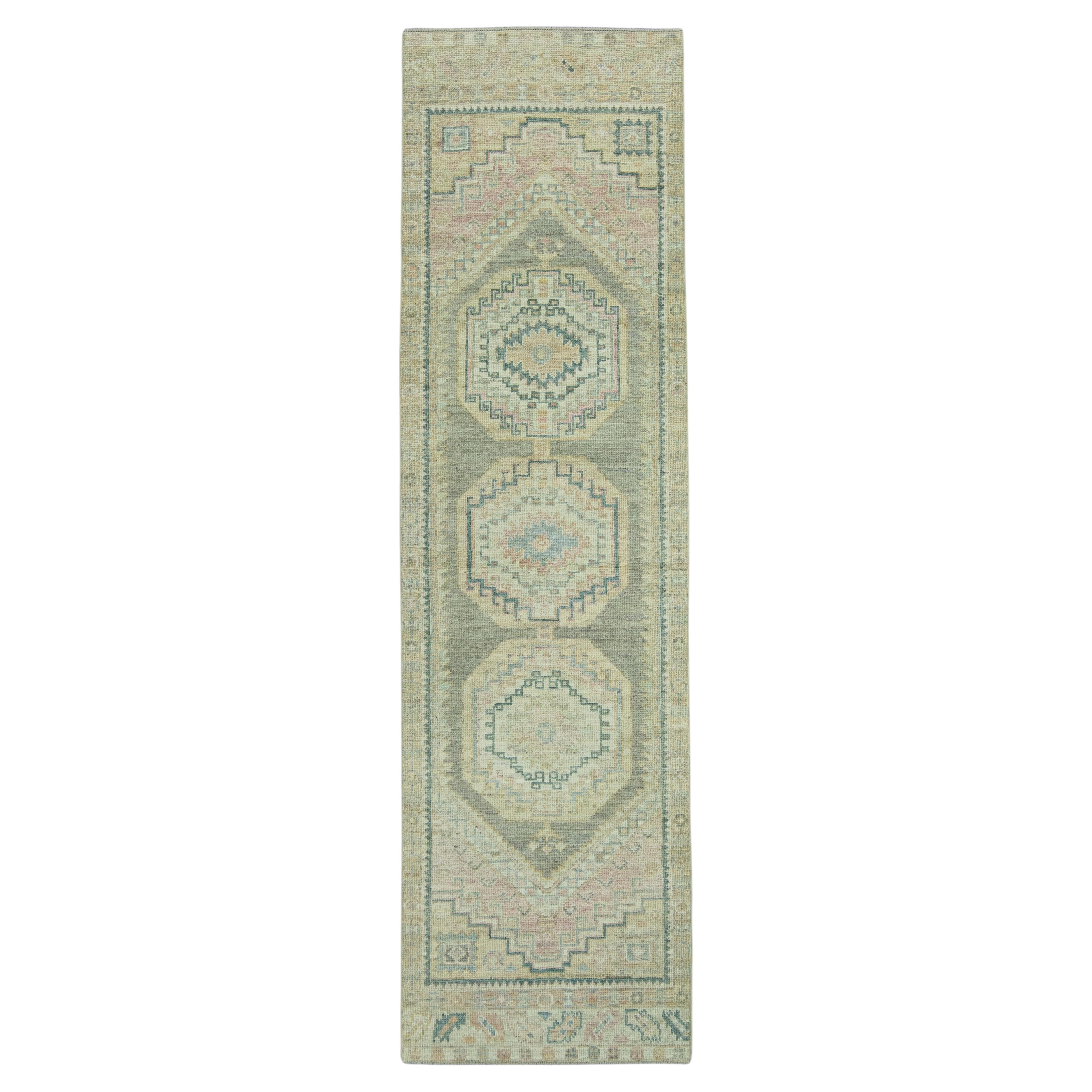 Turkish Oushak Rug 2'11" x 10'3" #19249