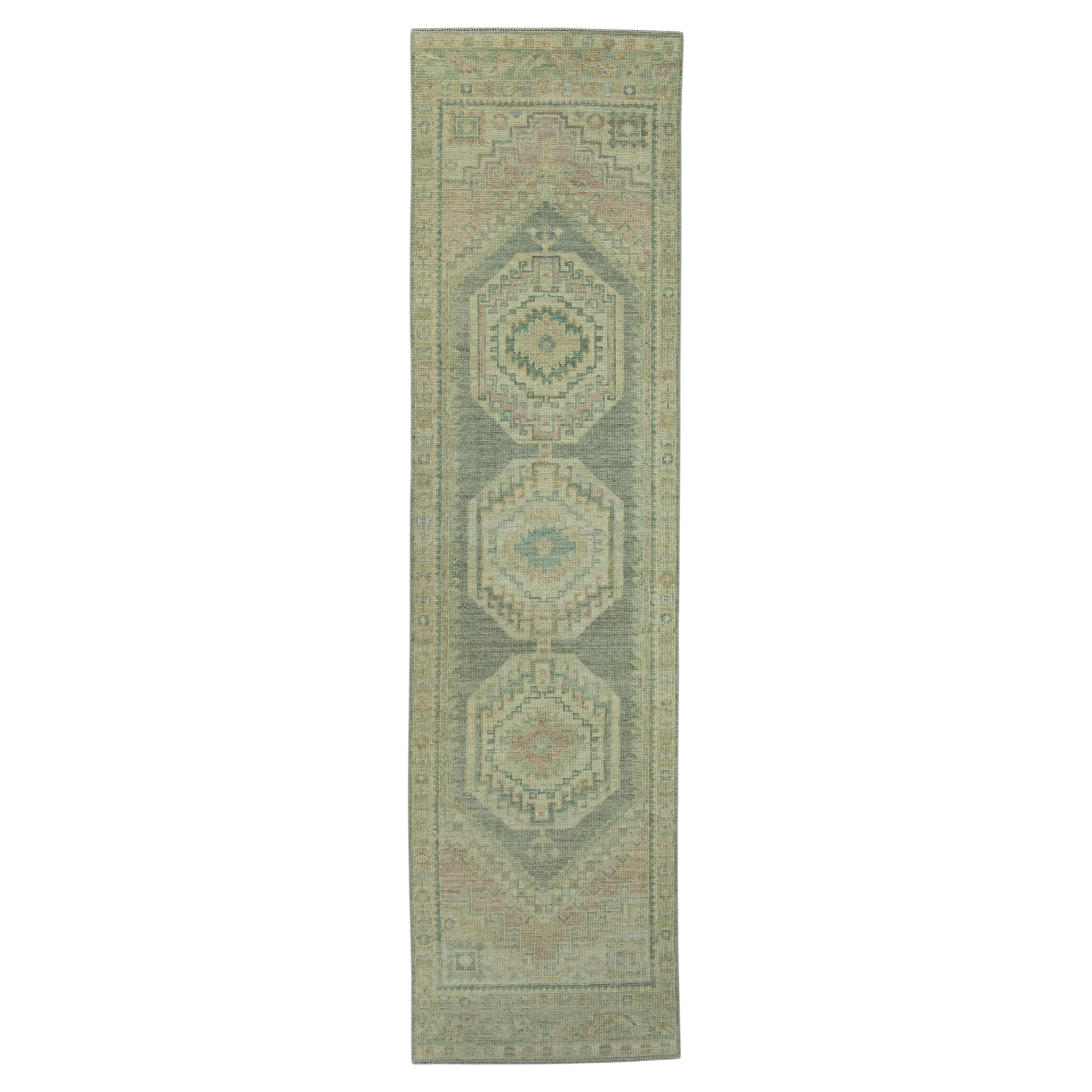 Turkish Oushak Rug 2'11" x 11'2" #19271