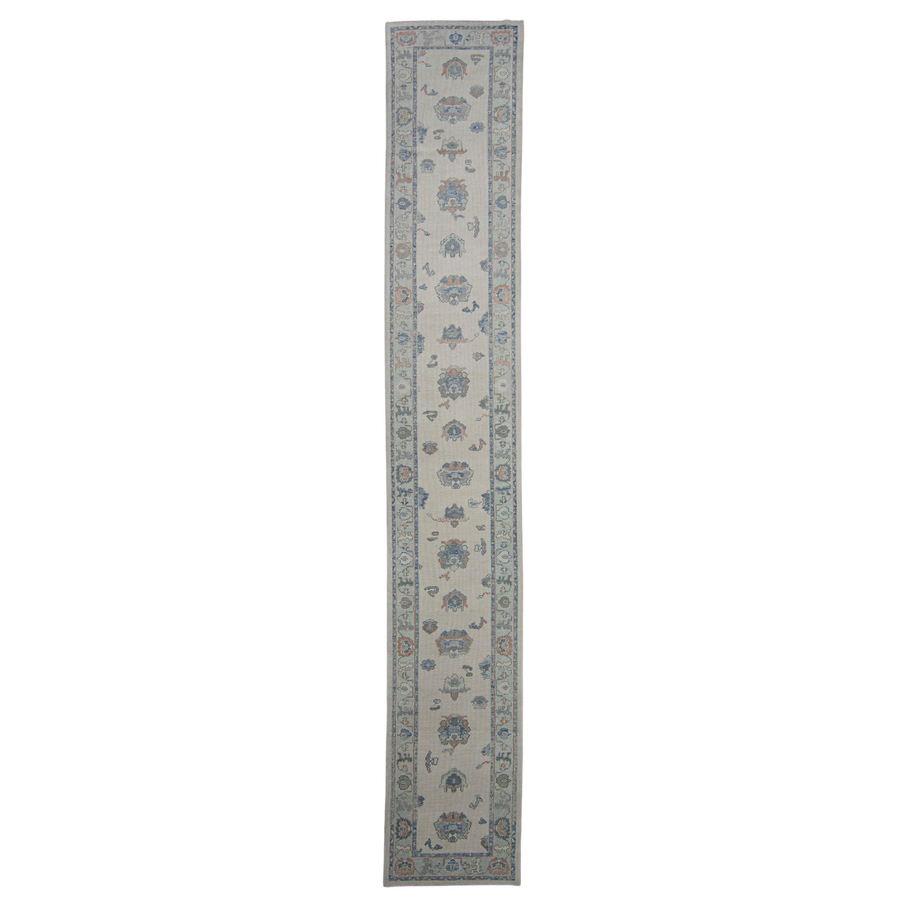Türkischer Oushak-Teppich 2'11" x 18'5" #7980
