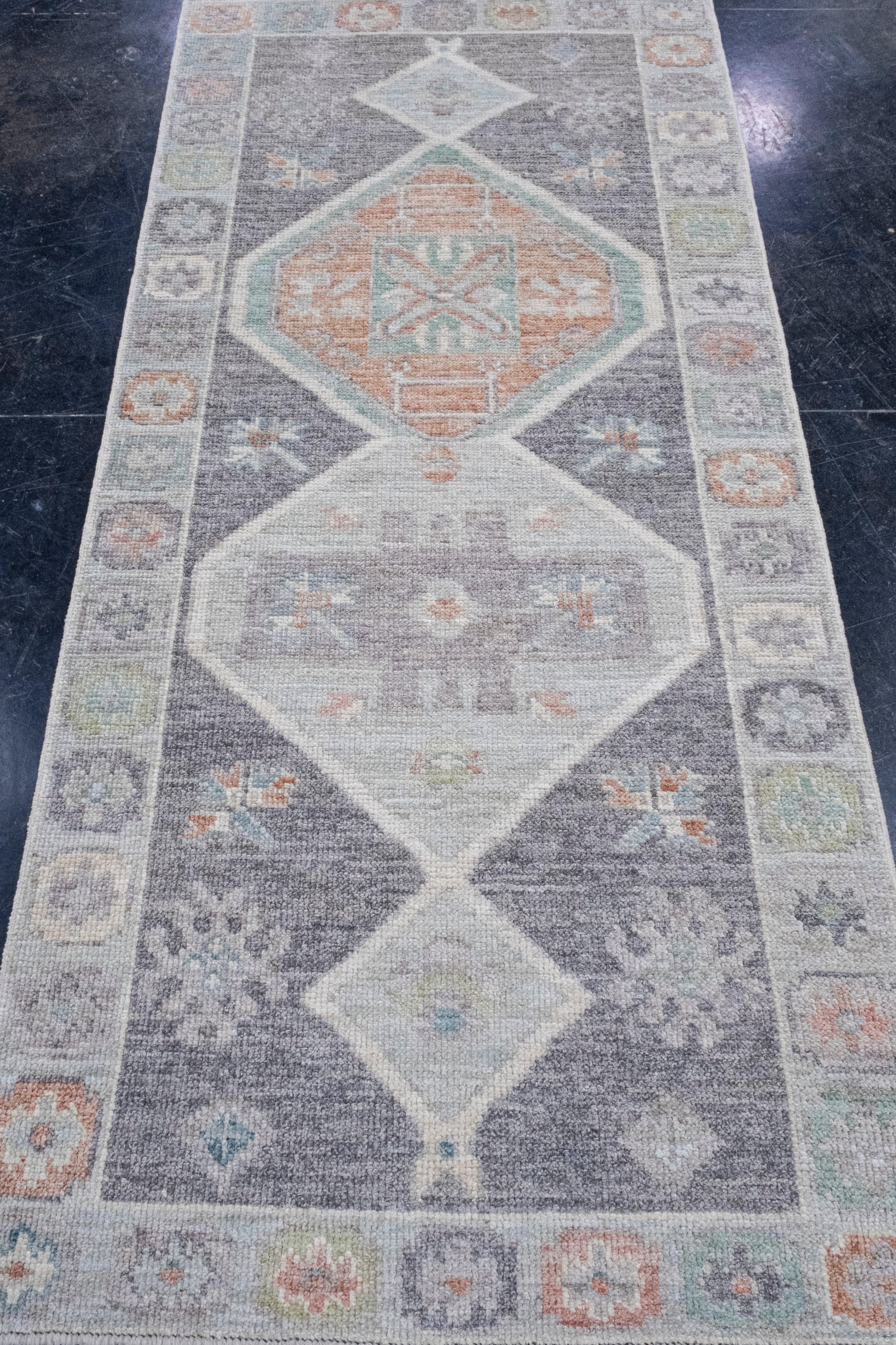 Turkish Oushak Rug 2'11