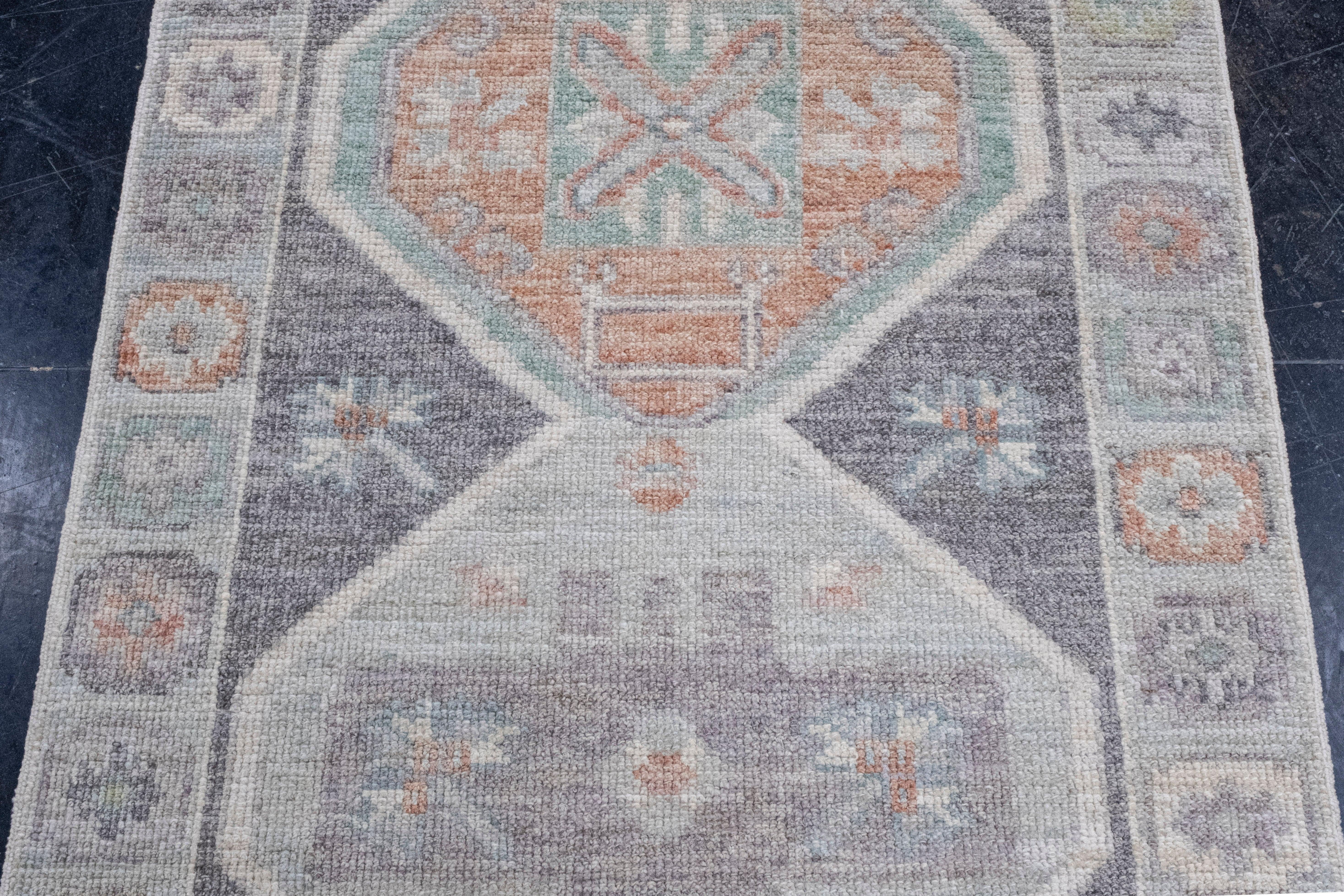 Contemporary Turkish Oushak Rug 2'11