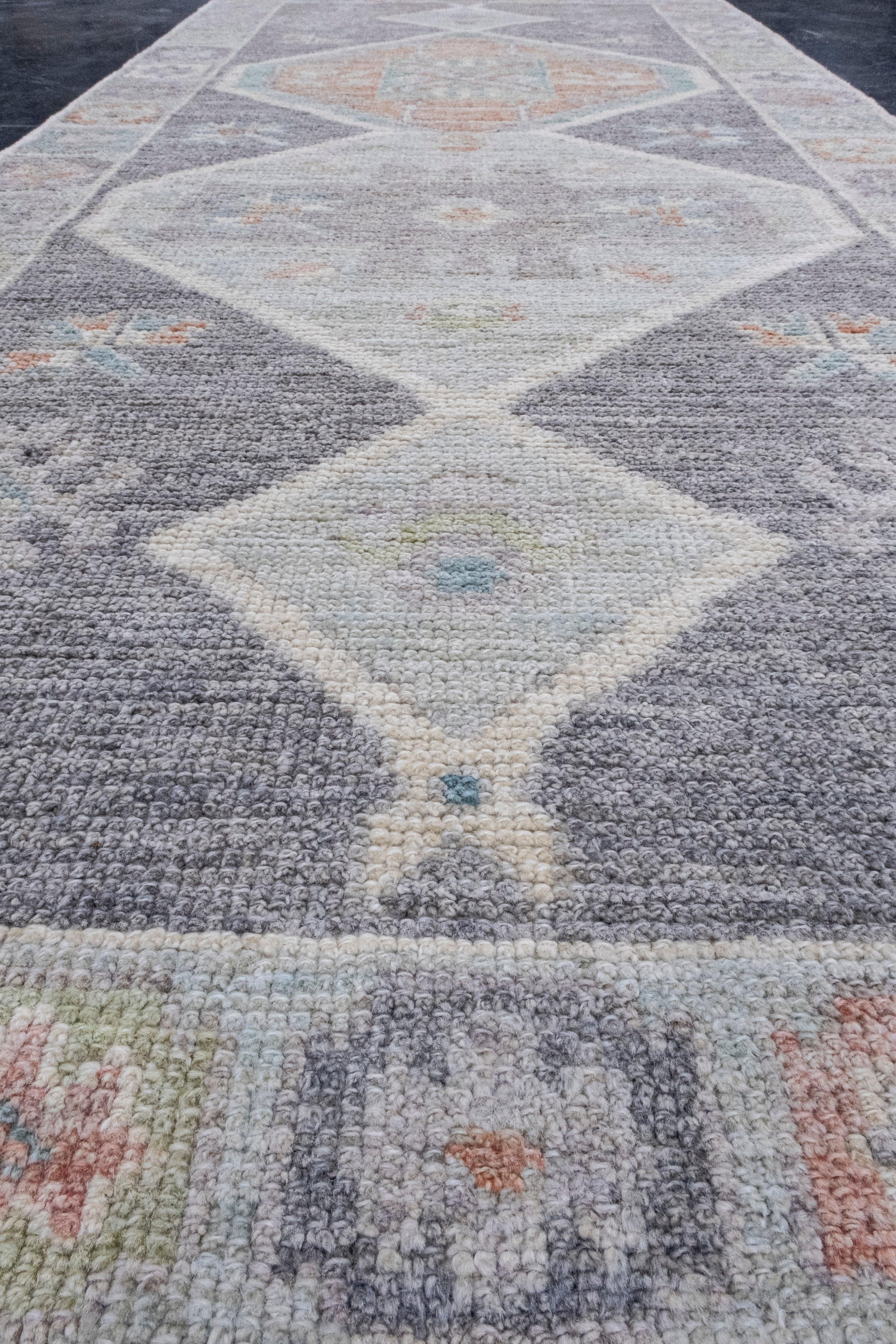 Wool Turkish Oushak Rug 2'11