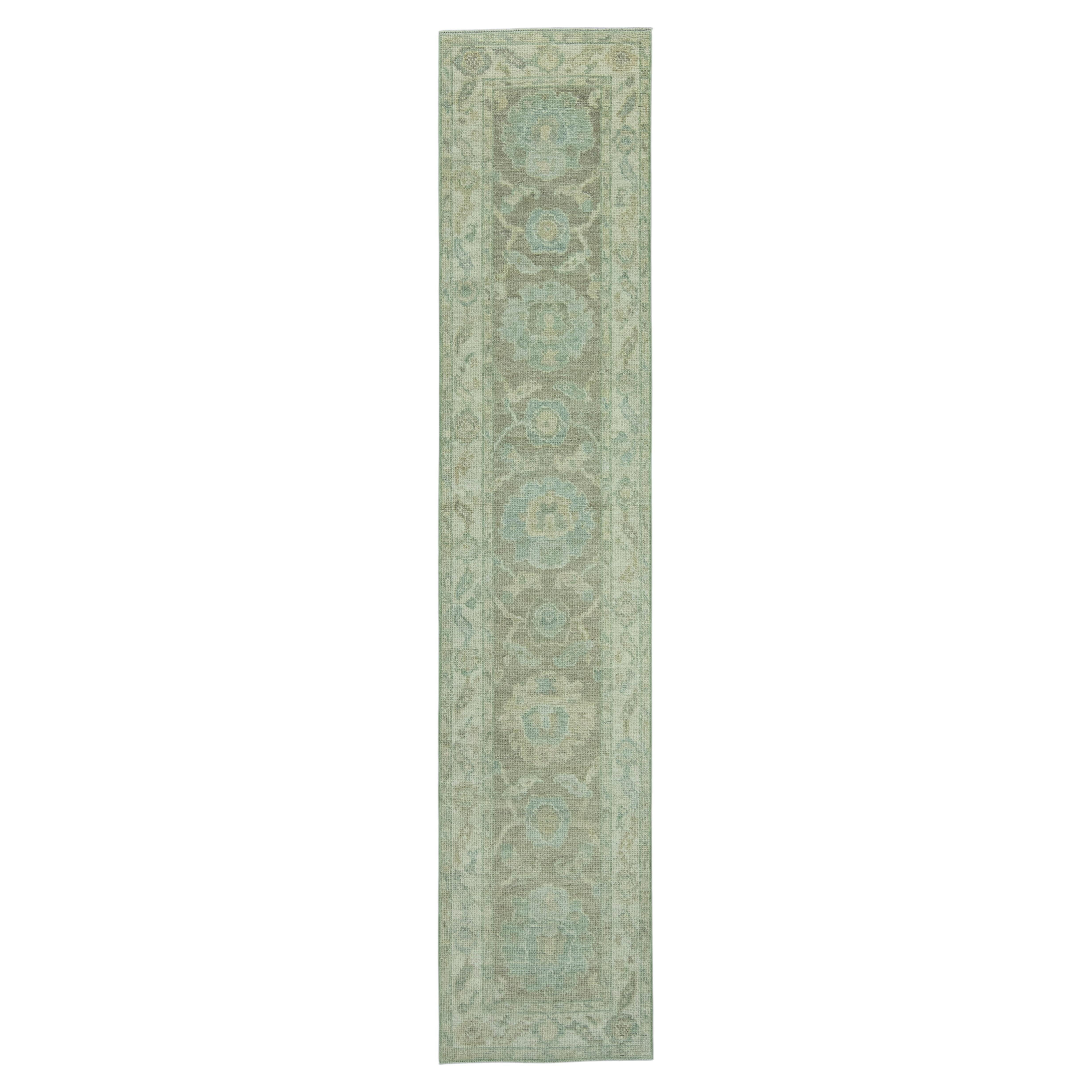 Turkish Oushak Rug 2'2" x 10'3" #19320