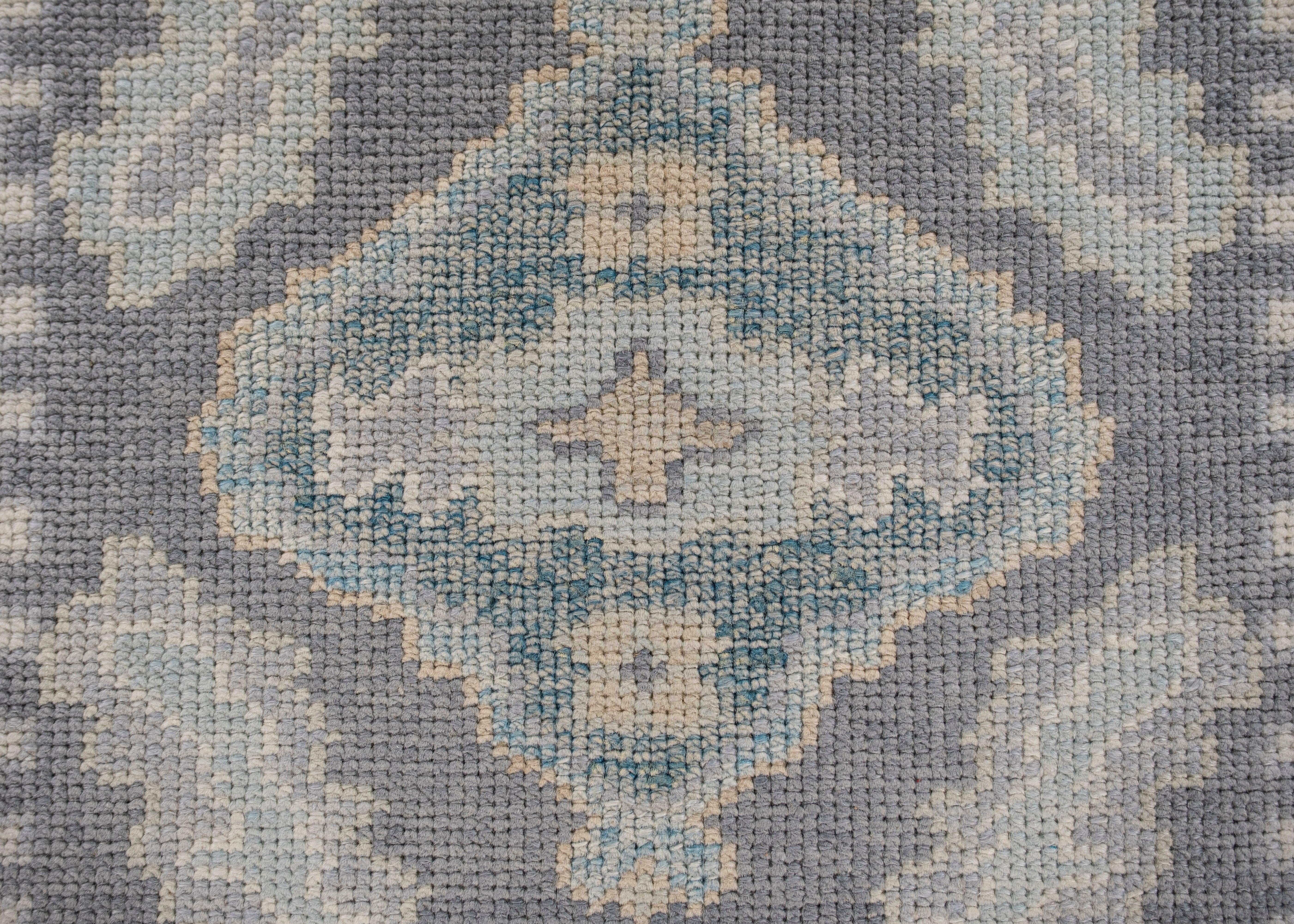 Oushak-Teppich Orientalischer handgeknüpfter türkischer Oushak 3' x 6'4