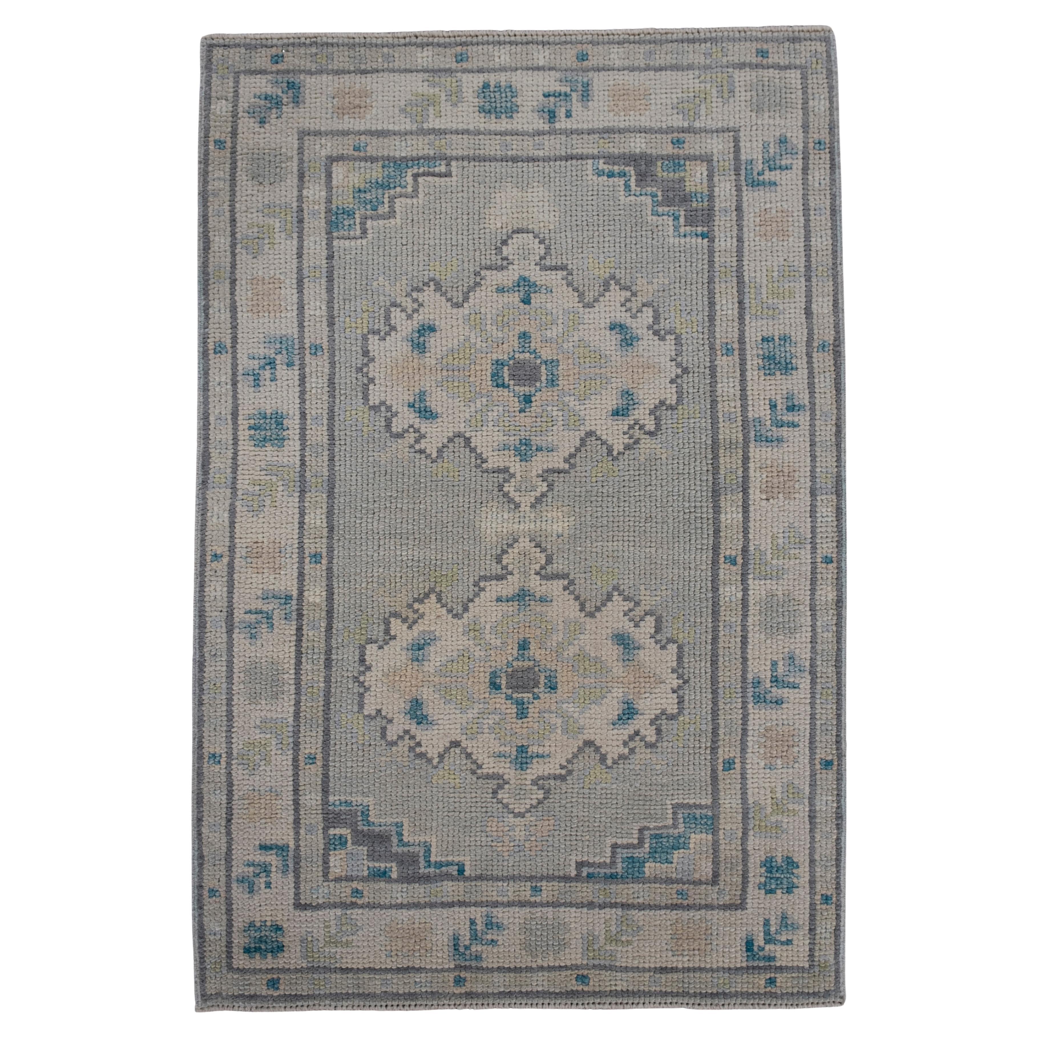 Turkish Oushak Rug 2'2" x 3'2" #11875 For Sale