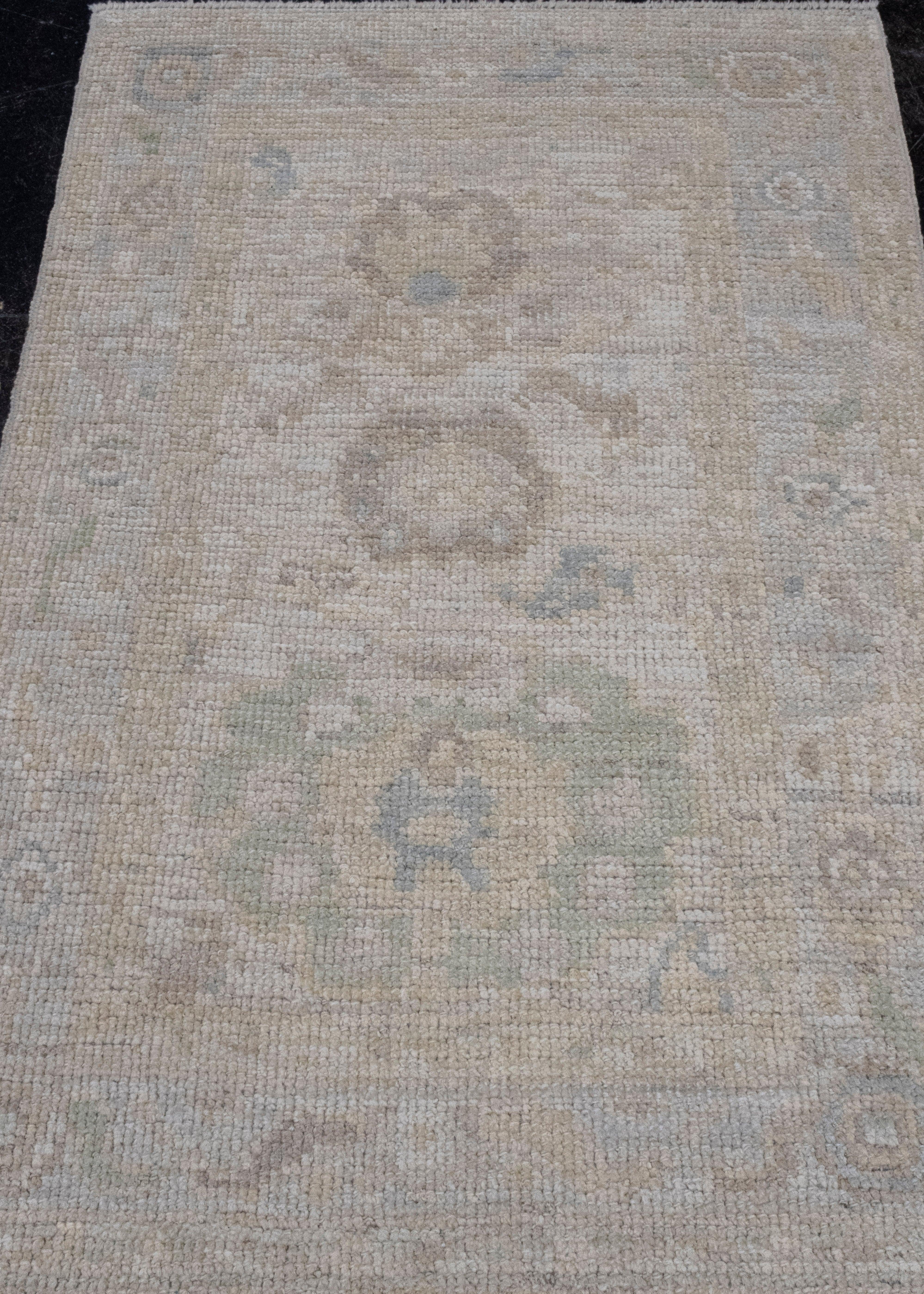Turkish Oushak Rug 2'2