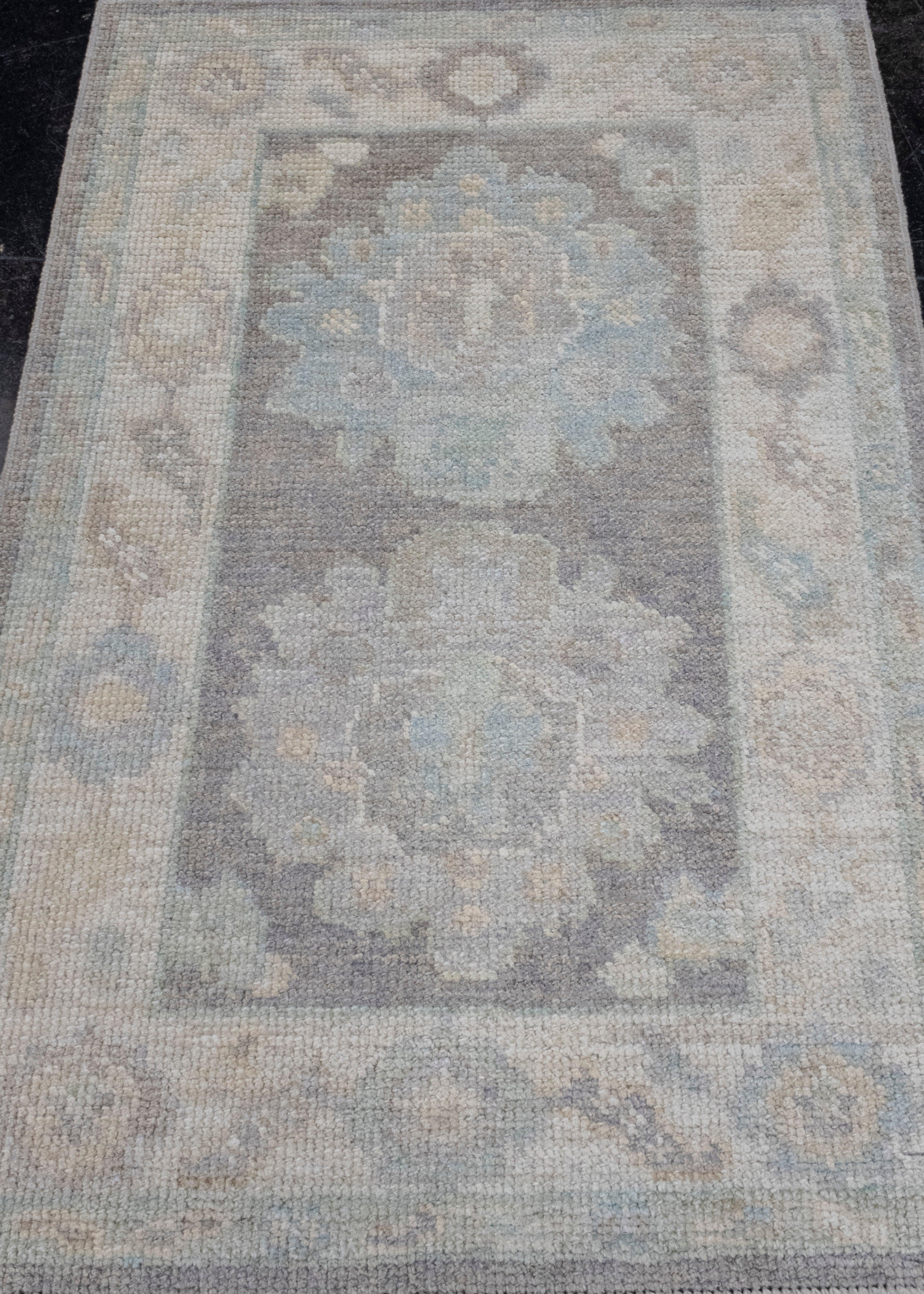 Turkish Oushak Rug 2'2