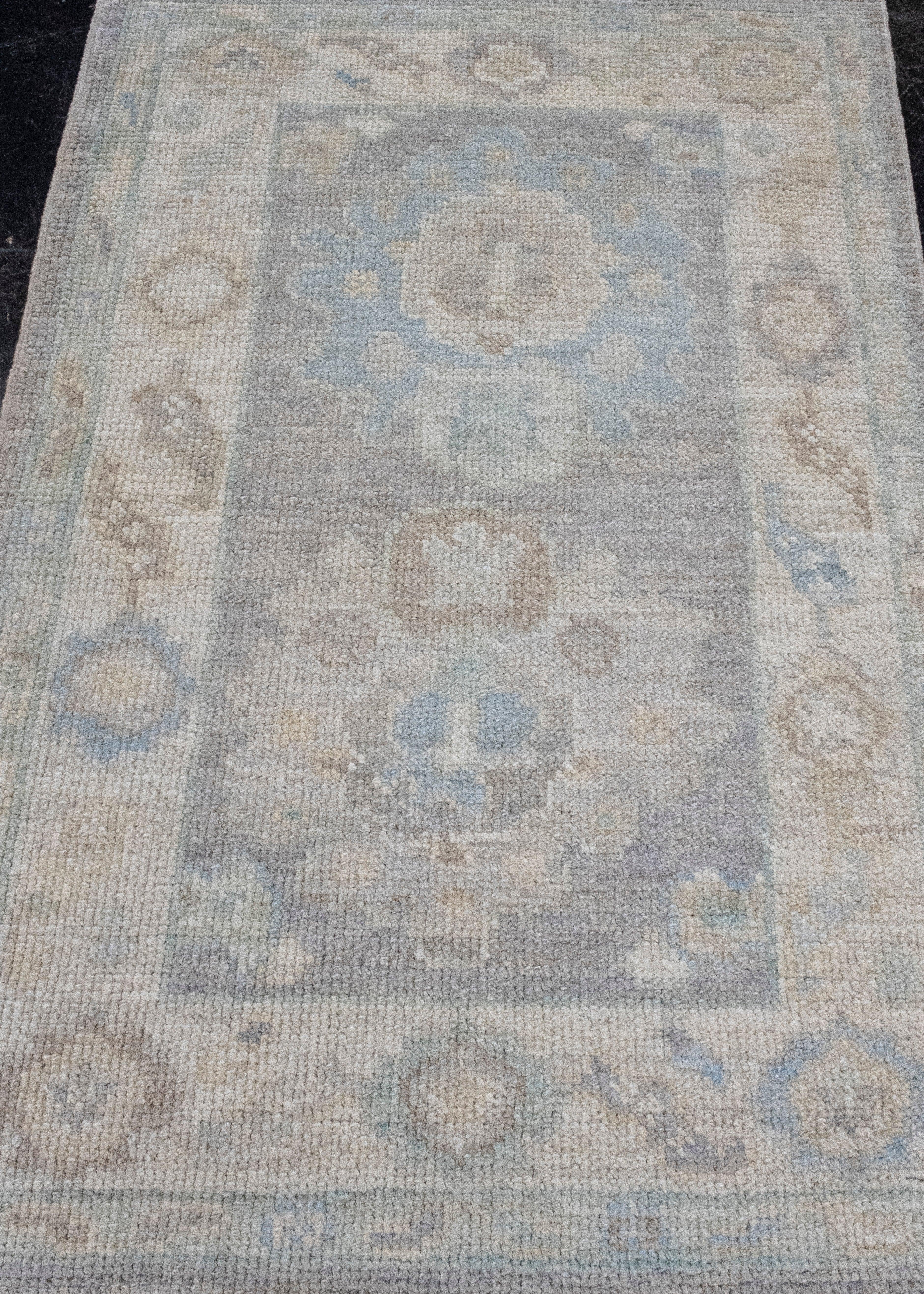 Turkish Oushak Rug 2'2
