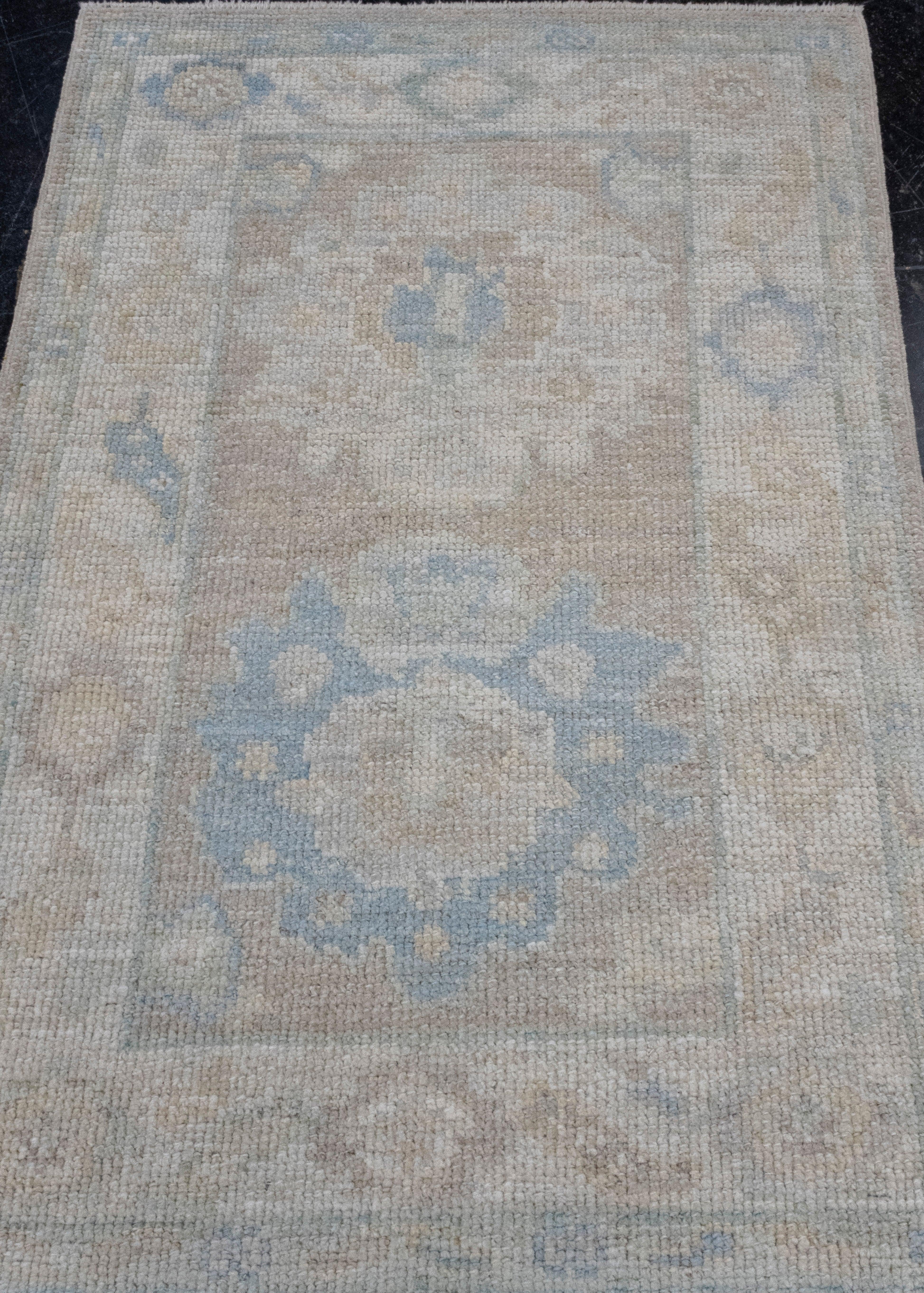 Turkish Oushak Rug 2'2
