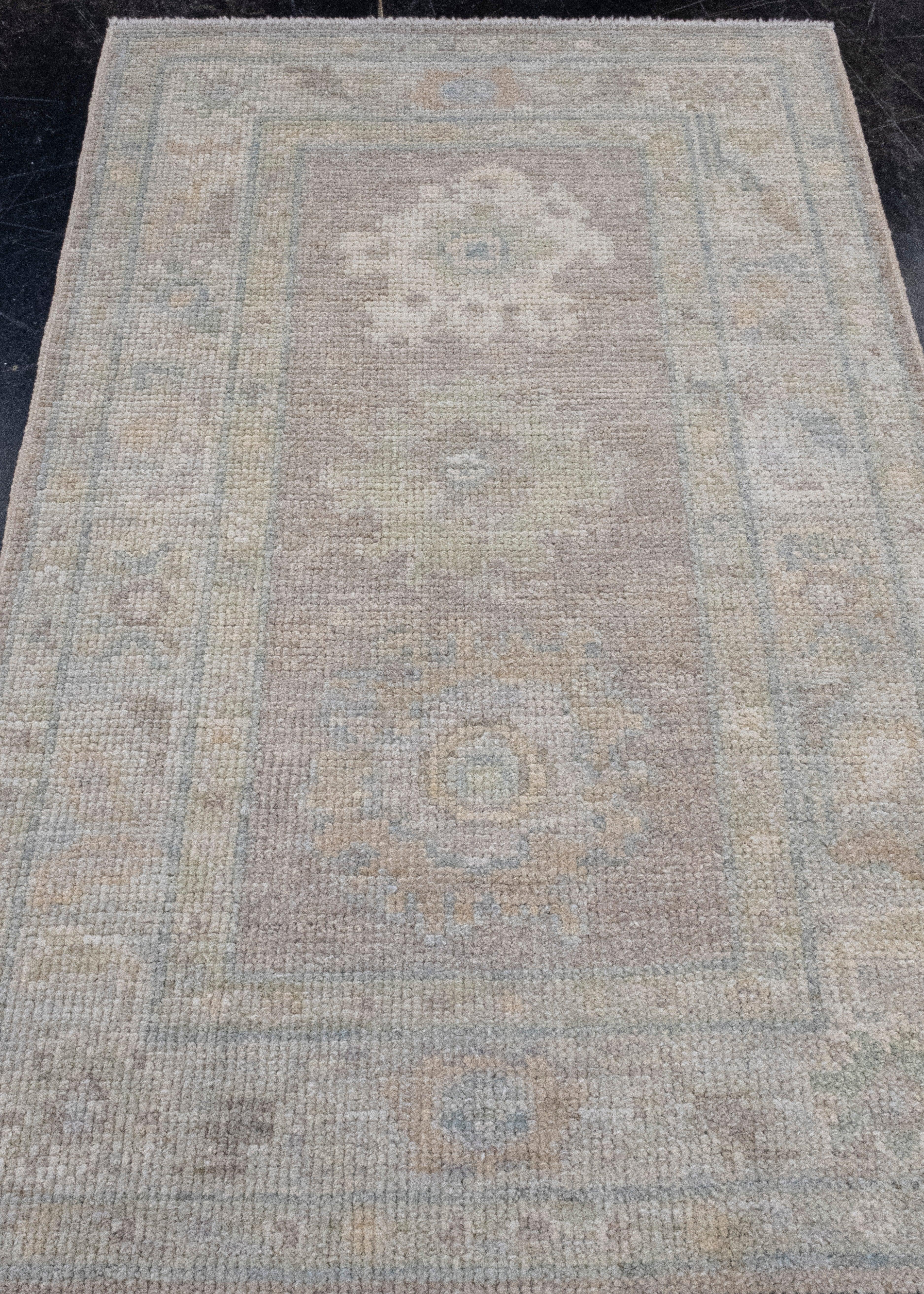 Turkish Oushak Rug 2'2