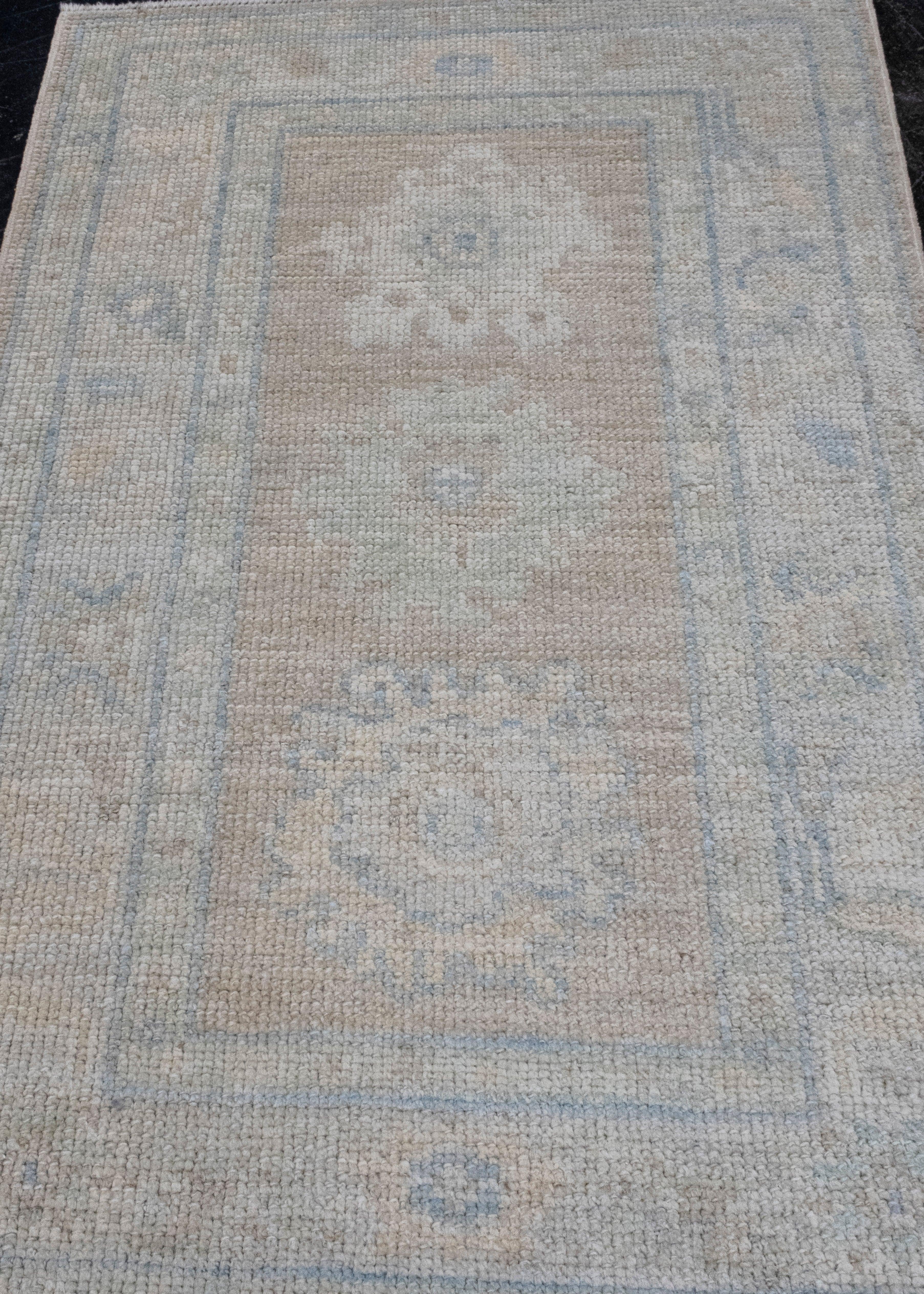 Turkish Oushak Rug 2'2