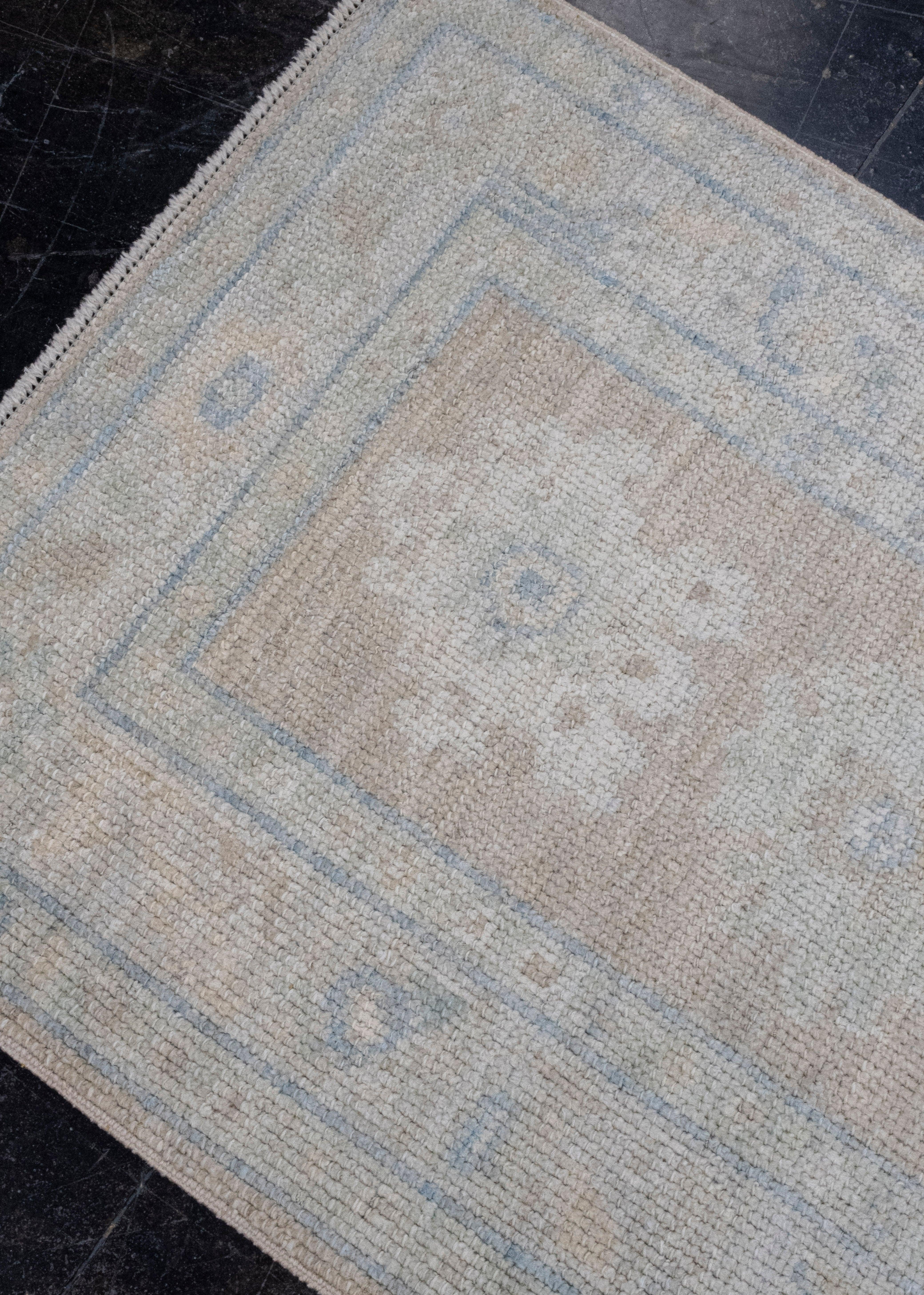 Wool Turkish Oushak Rug 2'2